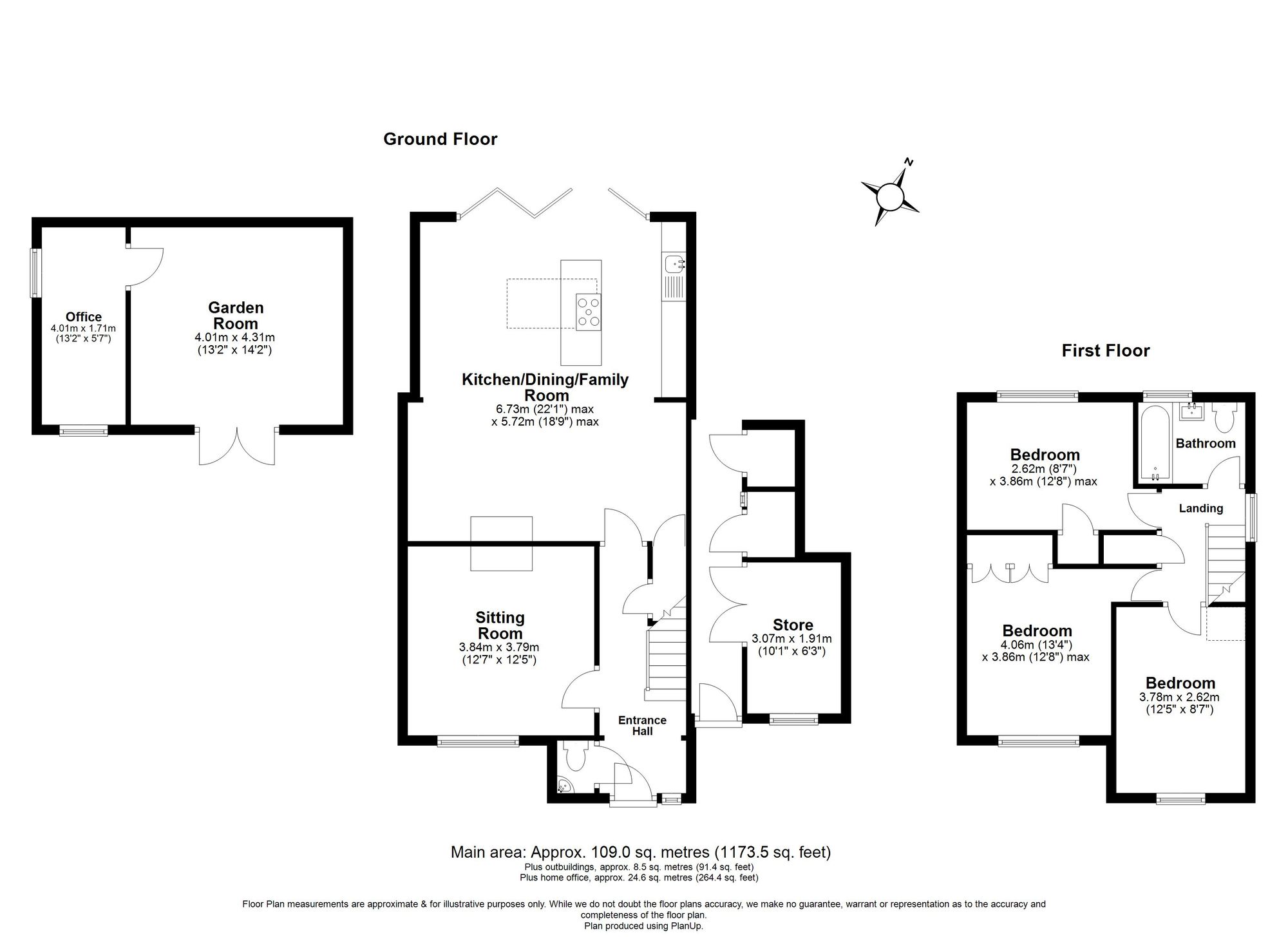 3 Bedroom House For Sale - Milestone Road, Hitchin, SG5 Floor Plan