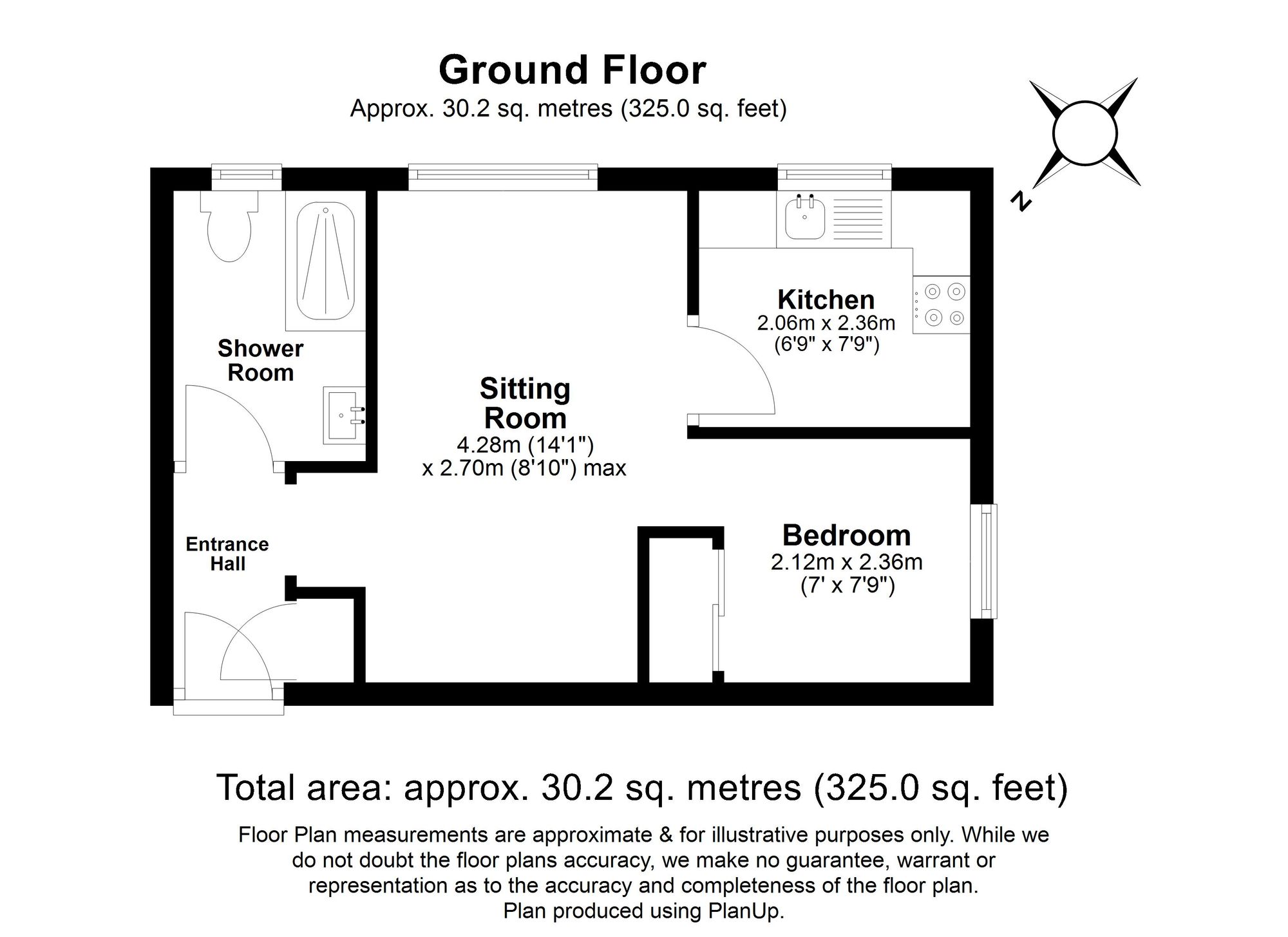 1 Bedroom Flat For Sale - Wedgewood Road, Hitchin, SG4 Floor Plan