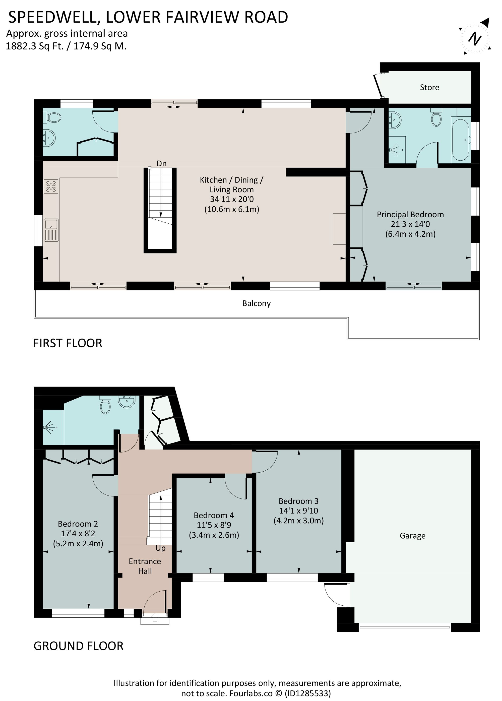 Speedwell, Lower Fairview Road, Dartmouth floorplan