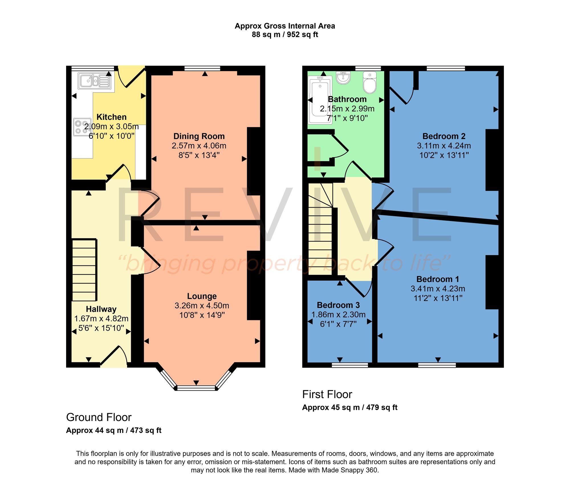 Floor plan for 3 Bedroom Other, Rice Lane, Liverpool, L9