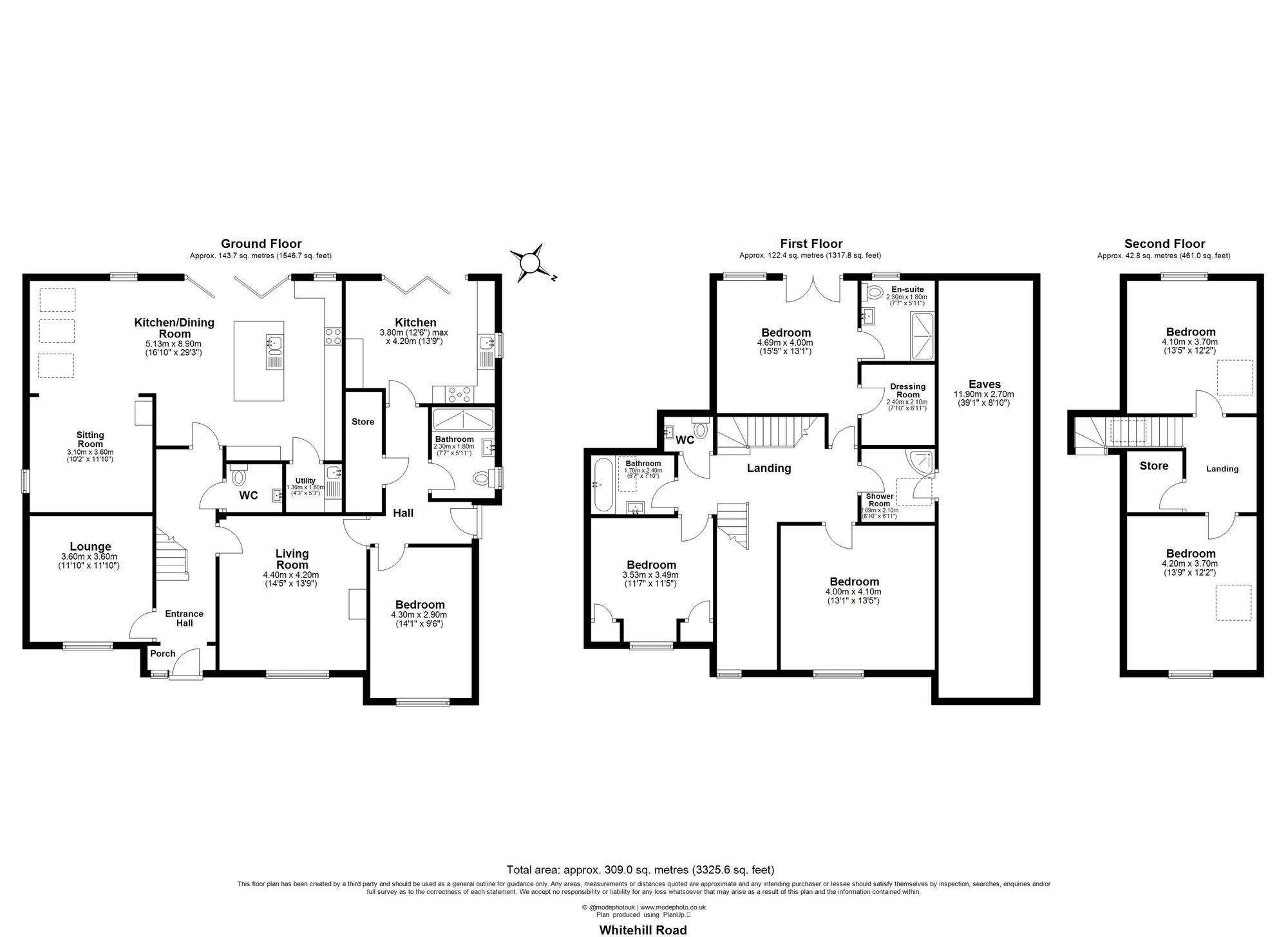 6 Bedroom House For Sale - Whitehill Road, Hitchin, SG4 Floor Plan