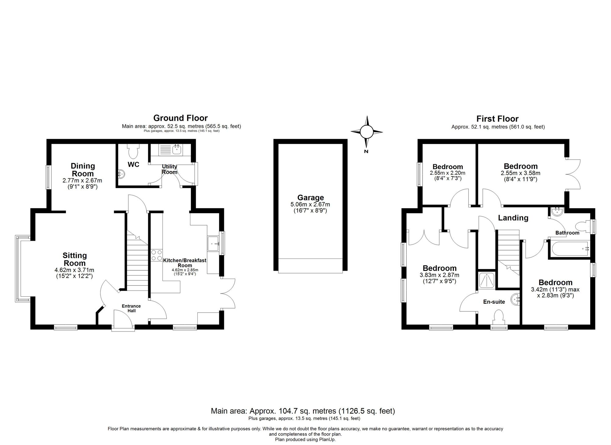 4 Bedroom House For Sale - Hardy Way, Fairfield, SG5 Floor Plan