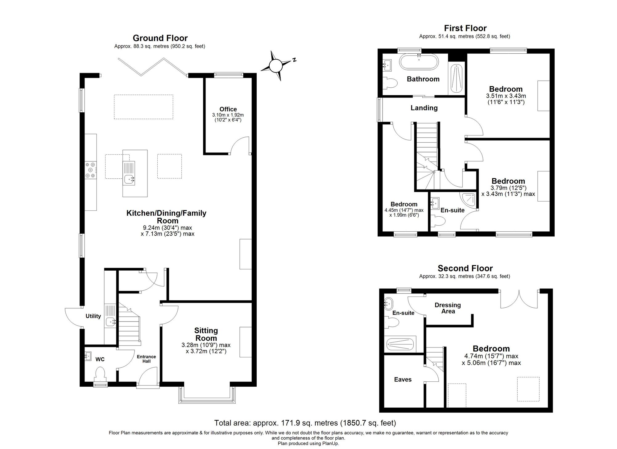 4 Bedroom House For Sale - Brampton Park Road, Hitchin, SG5 Floor Plan