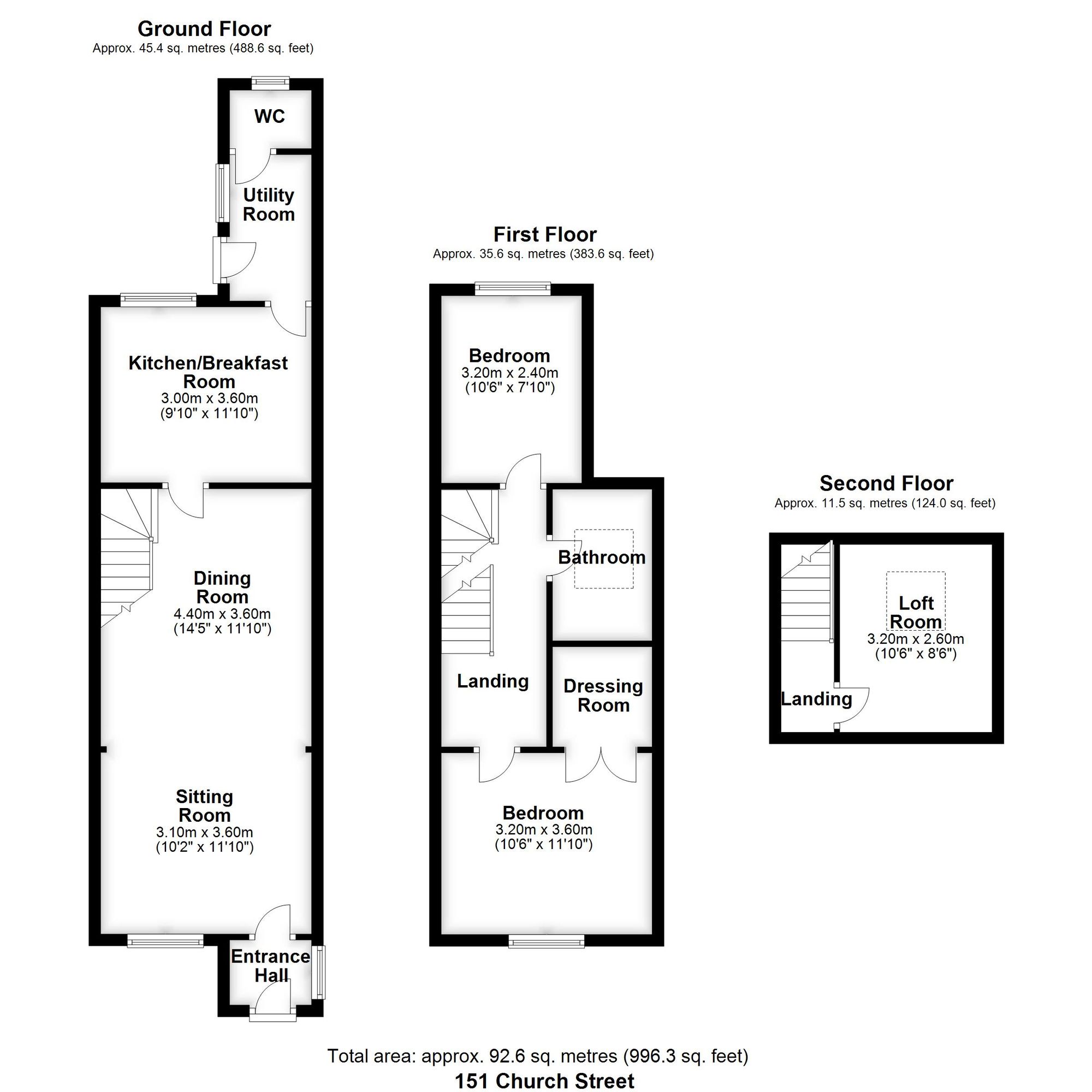 2 Bedroom Cottage For Sale - Church Street, Langford, SG18 Floor Plan
