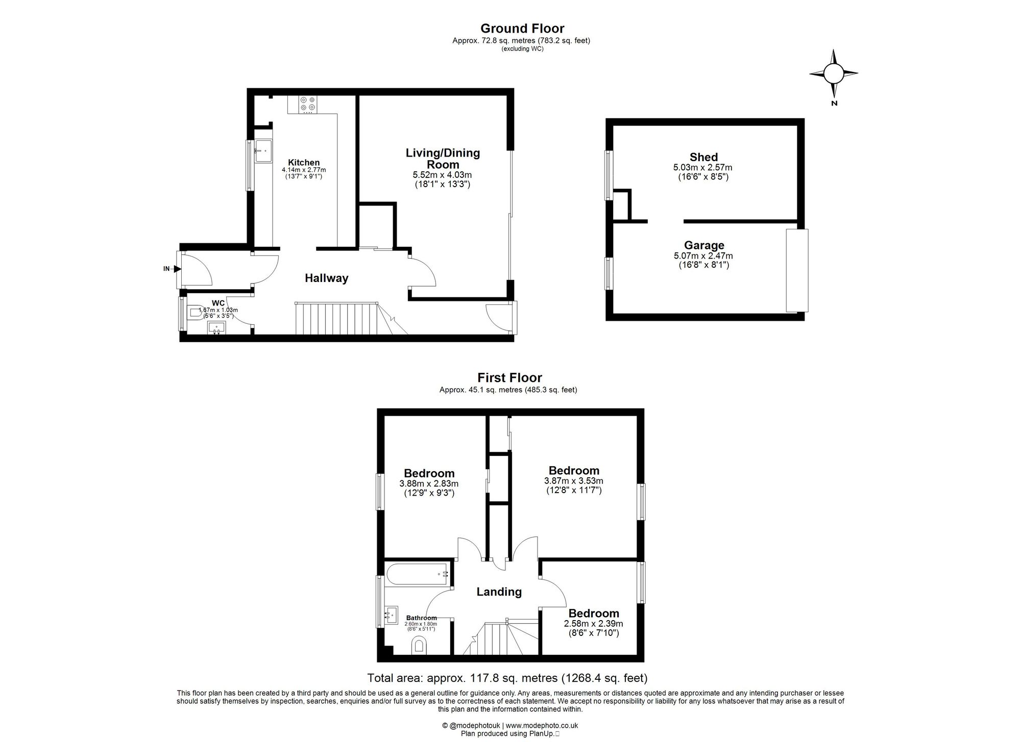 3 Bedroom House For Sale - Stevenage Road, Little Wymondley, SG4 Floor Plan