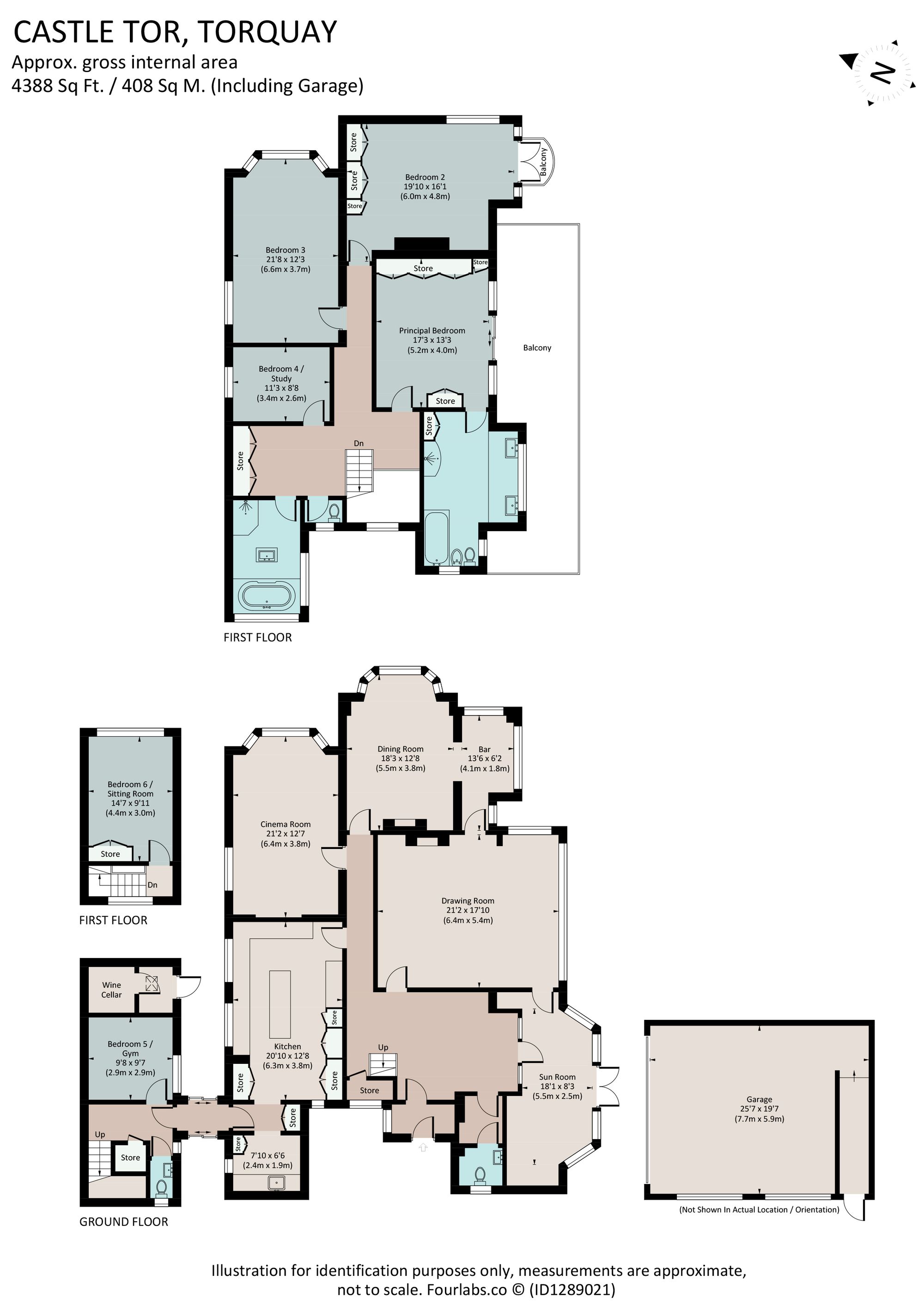 Castle Tor, Oxlea Road, Torquay floorplan