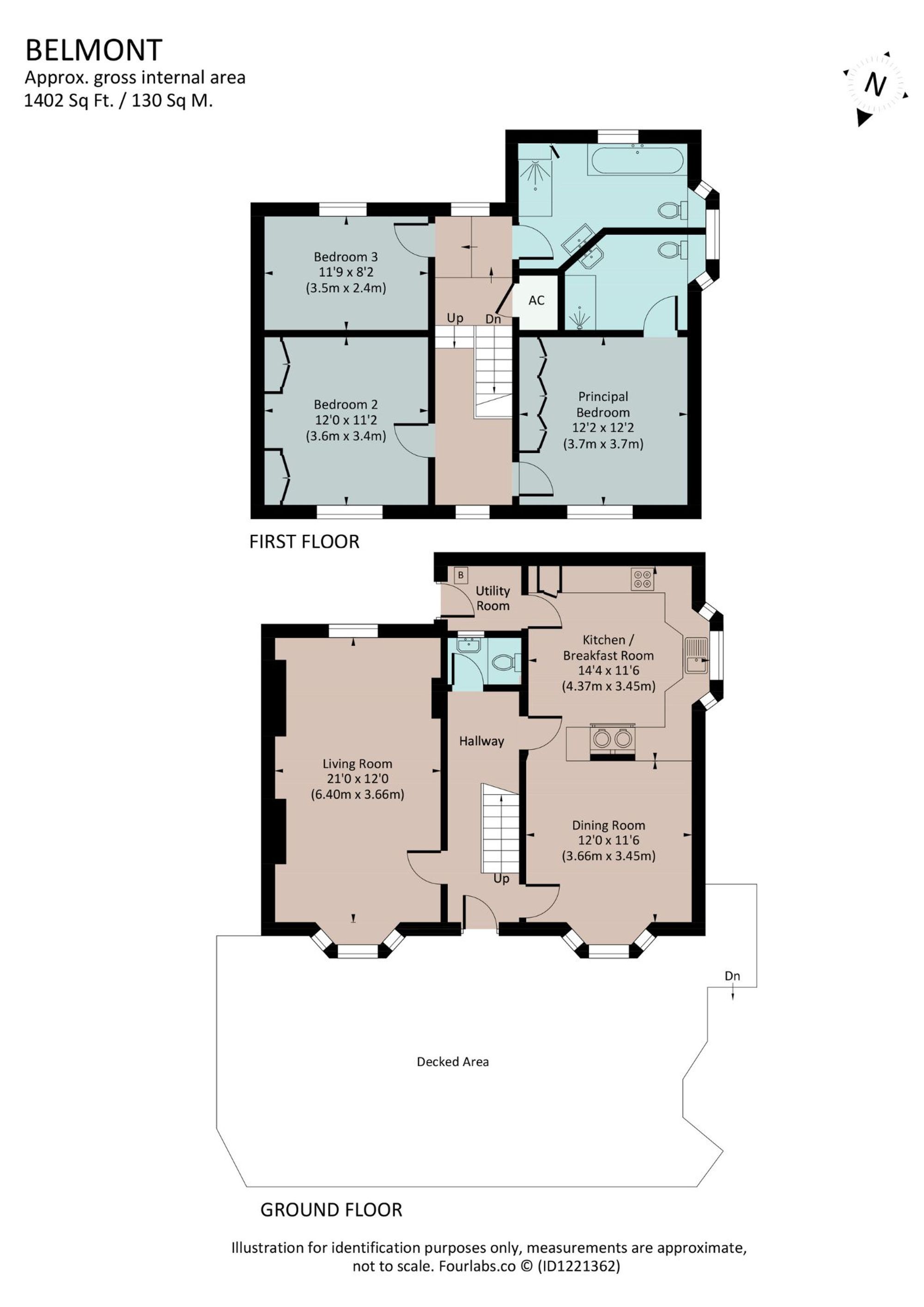 Belmont, Lower Contour Road, Kingswear floorplan