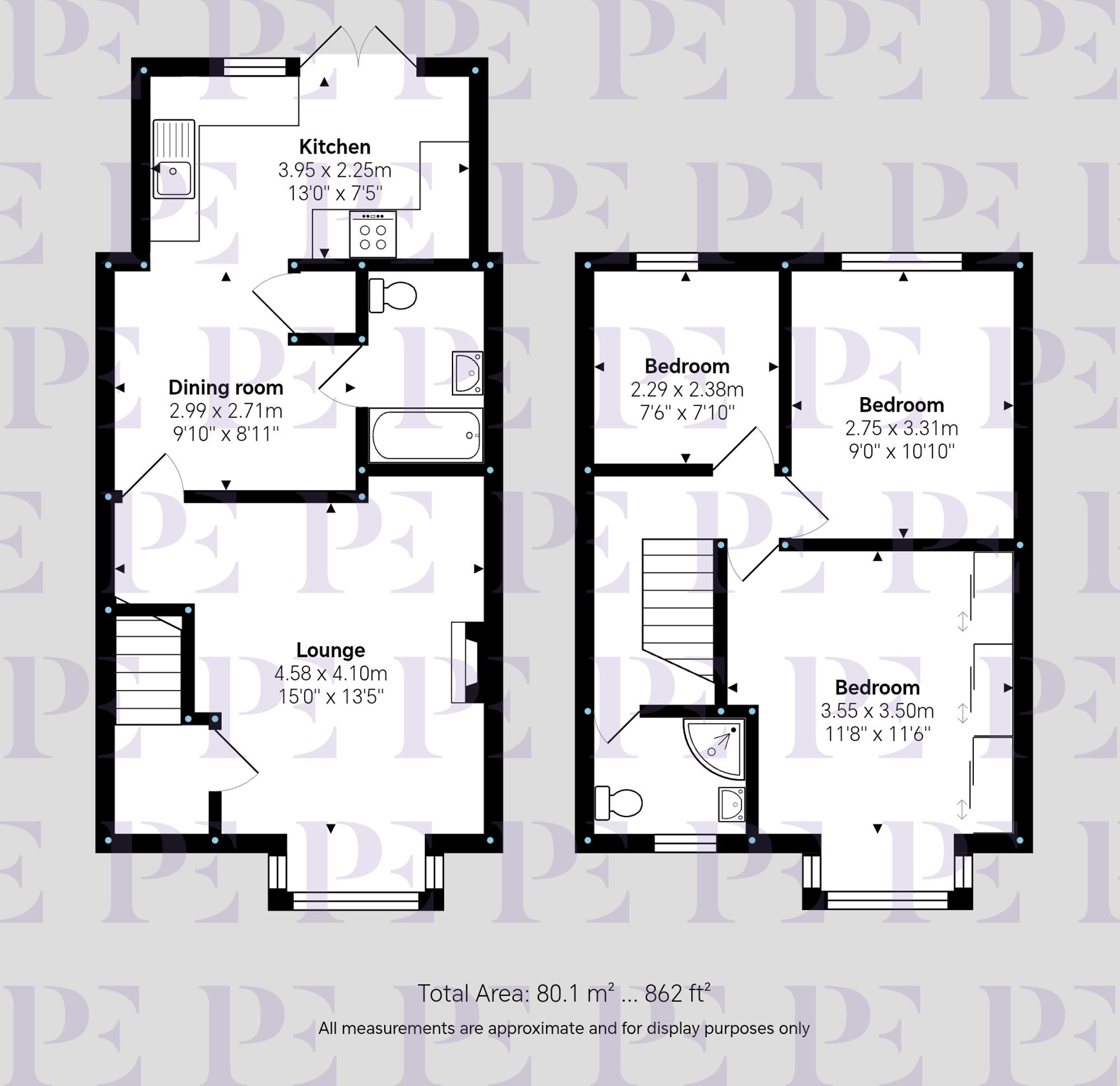 Tudor Road, Hinckley, LE10 Floorplan