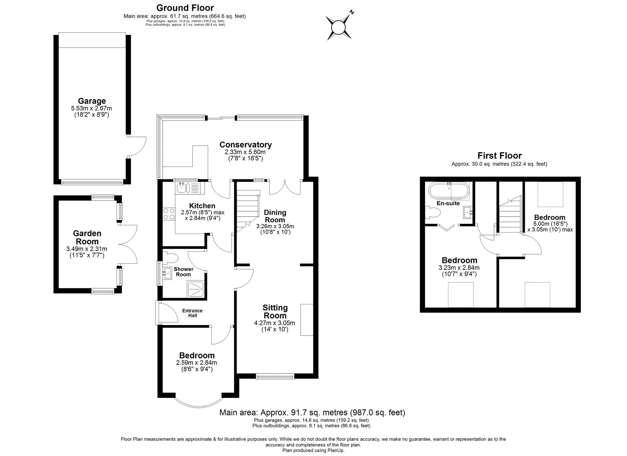 3 Bedroom Bungalow For Sale - Station Road, Lower Stondon, SG16 Floor Plan