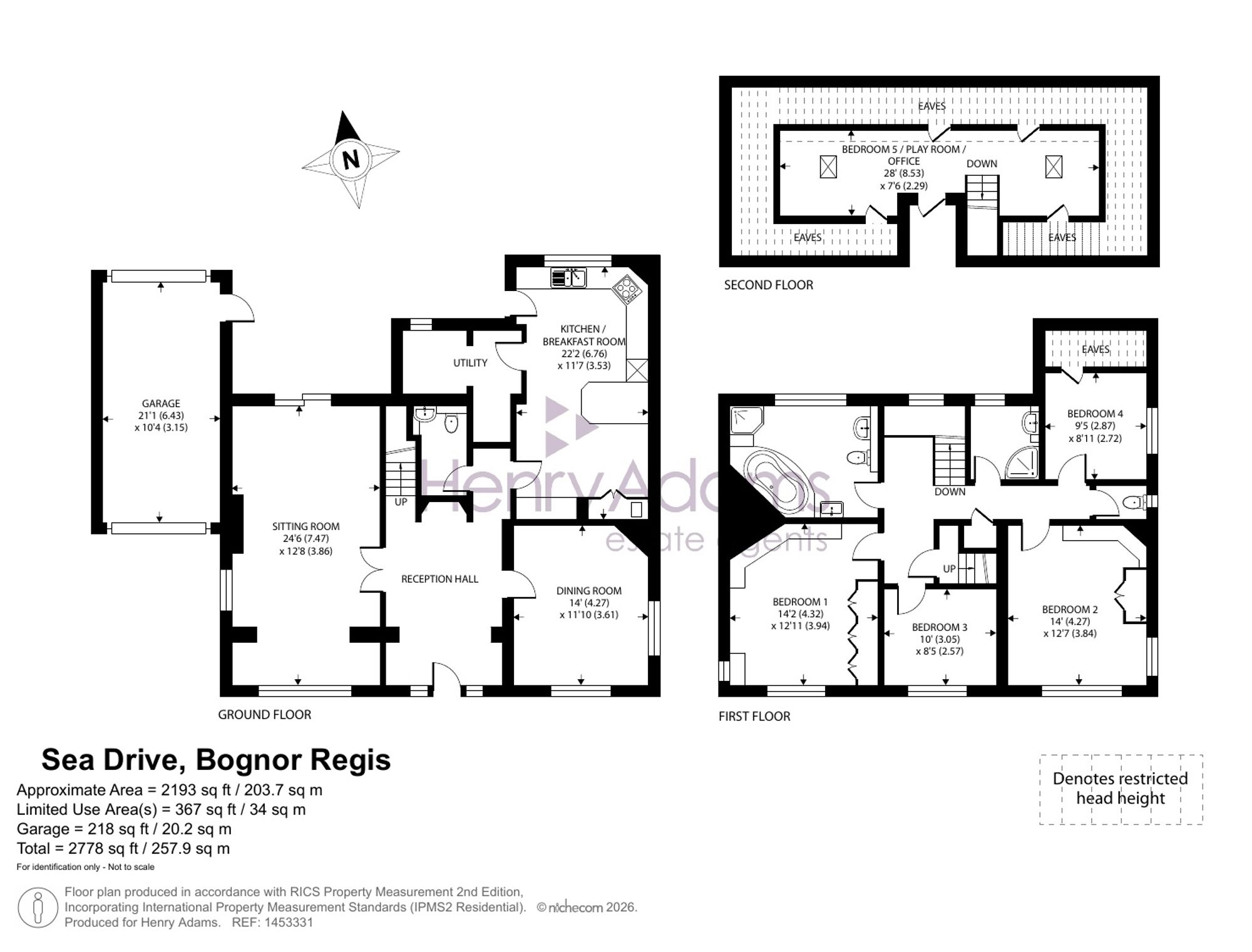 Sea Drive, Felpham, PO22 floorplan