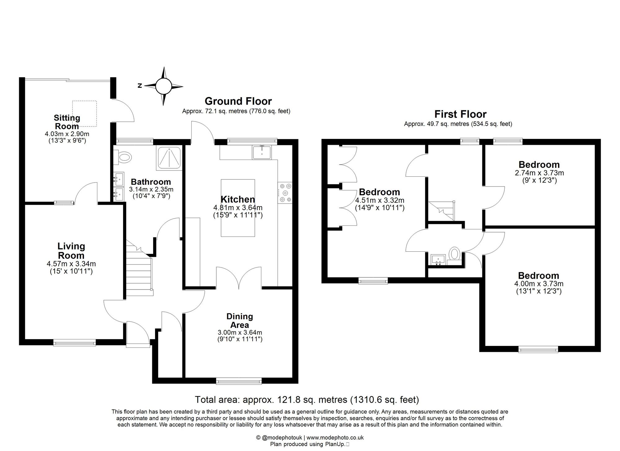 3 Bedroom House For Sale - Bedford Road, Ickleford, SG5 Floor Plan
