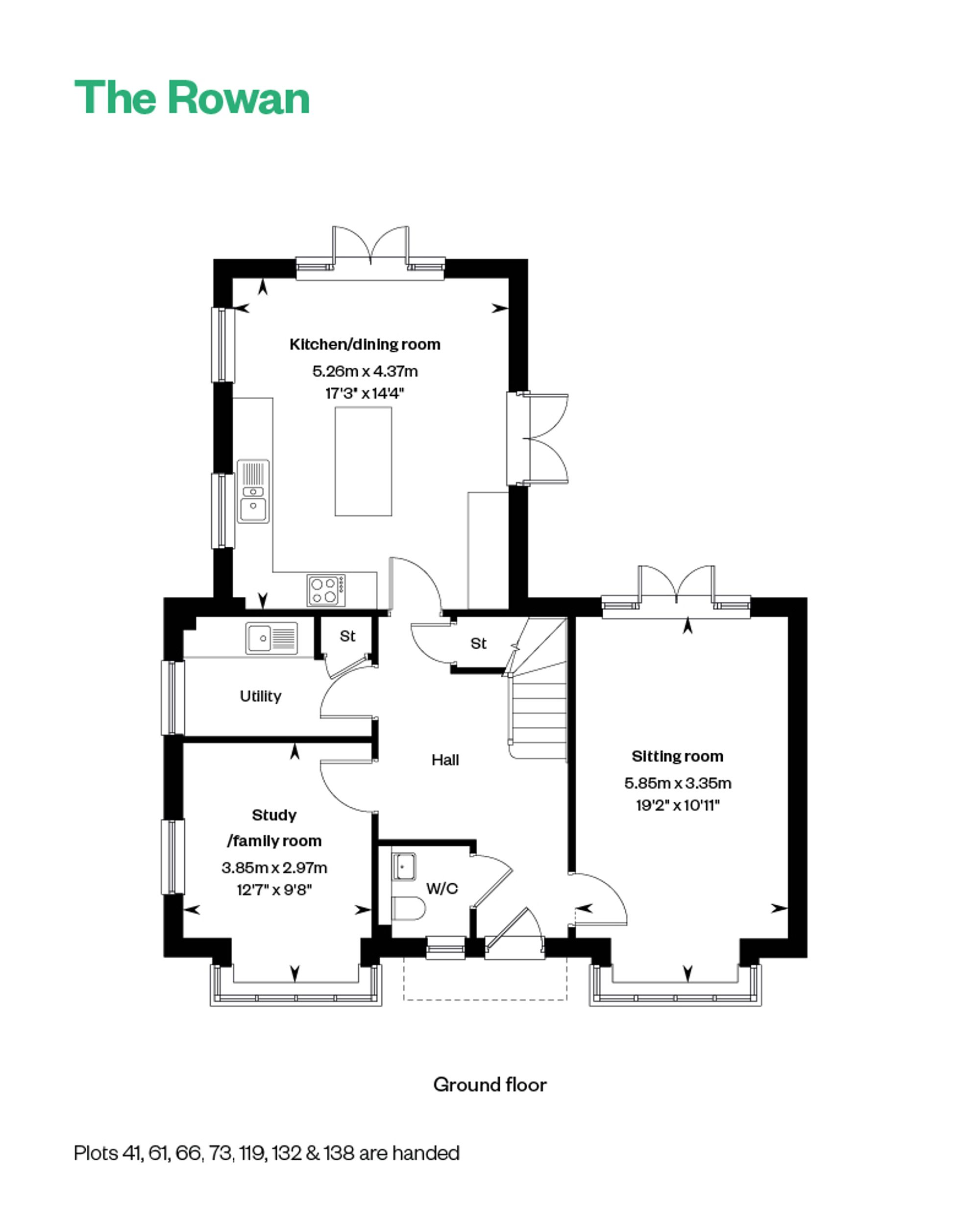 4 Bedroom House For Sale - Off Graves Paddock, Bates Ave, SG15 Floor Plan