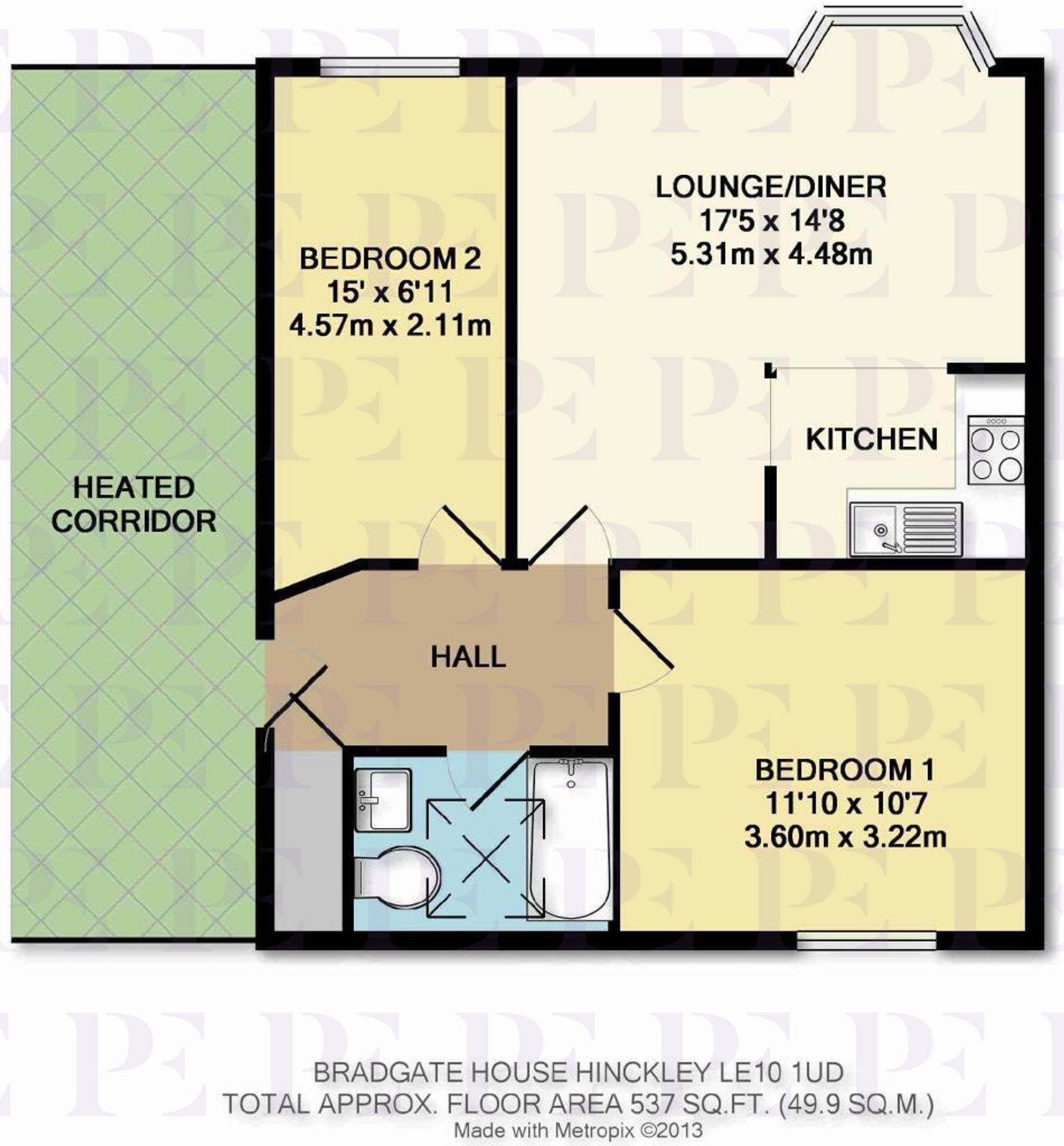 Southfield Road, Bradgate House Southfield Road, LE10 Floorplan