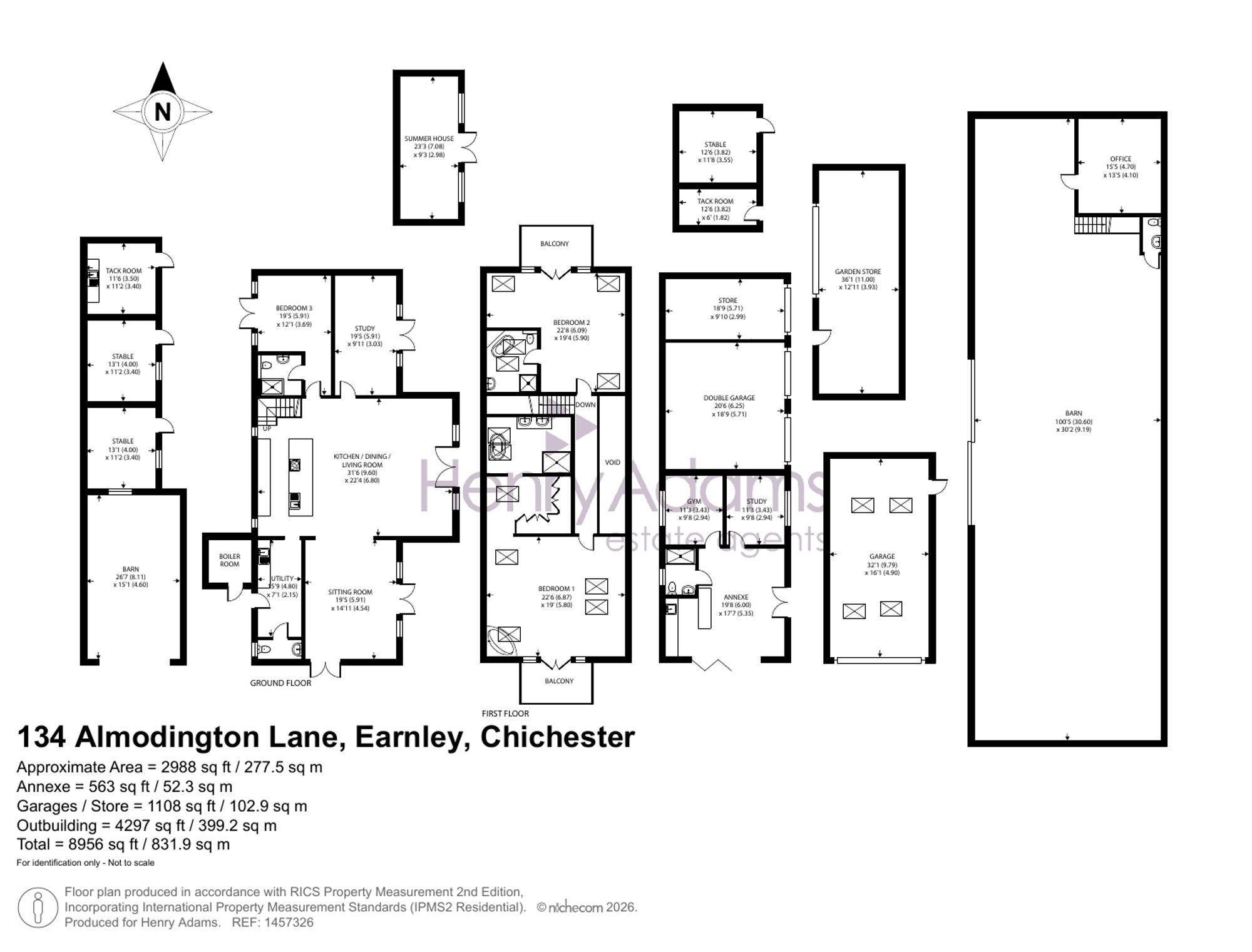 Almodington Lane, Earnley, PO20 Floor Plans