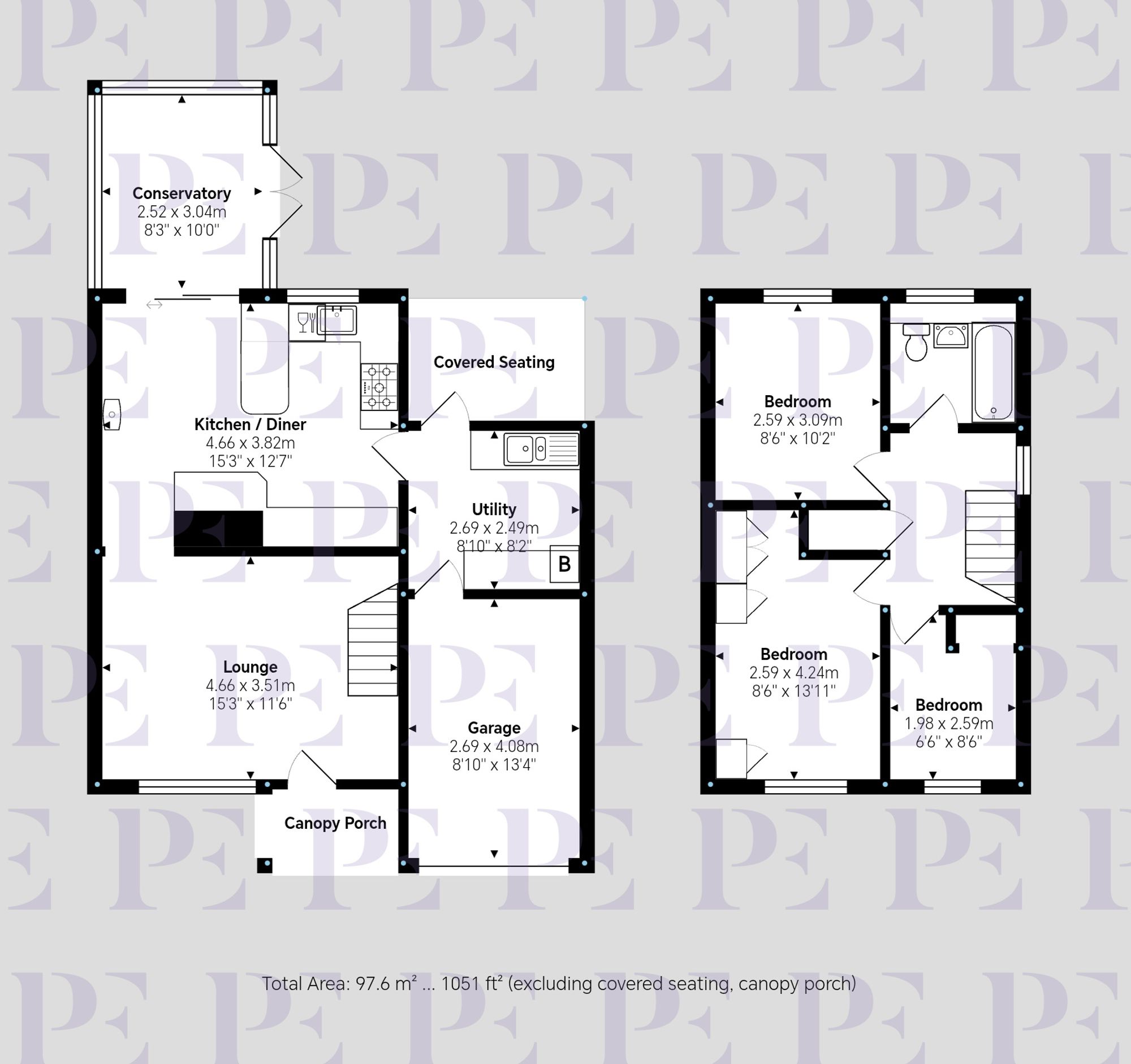 Bute Close, Hinckley, LE10 Floorplan