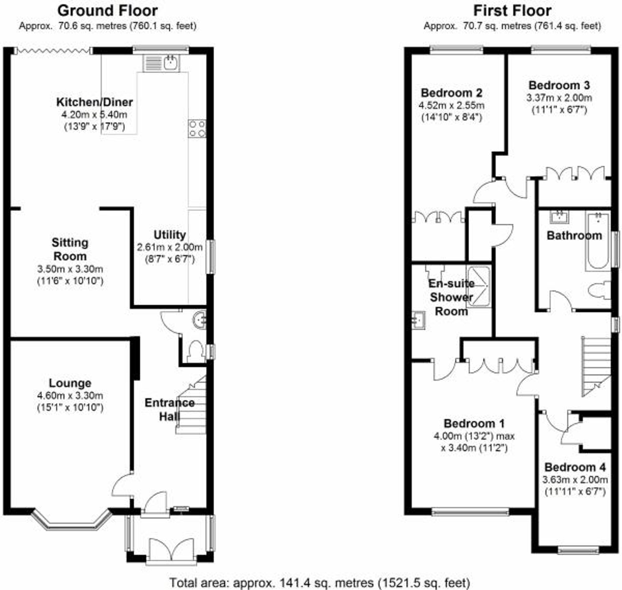 Floor plan for Copthall Road West