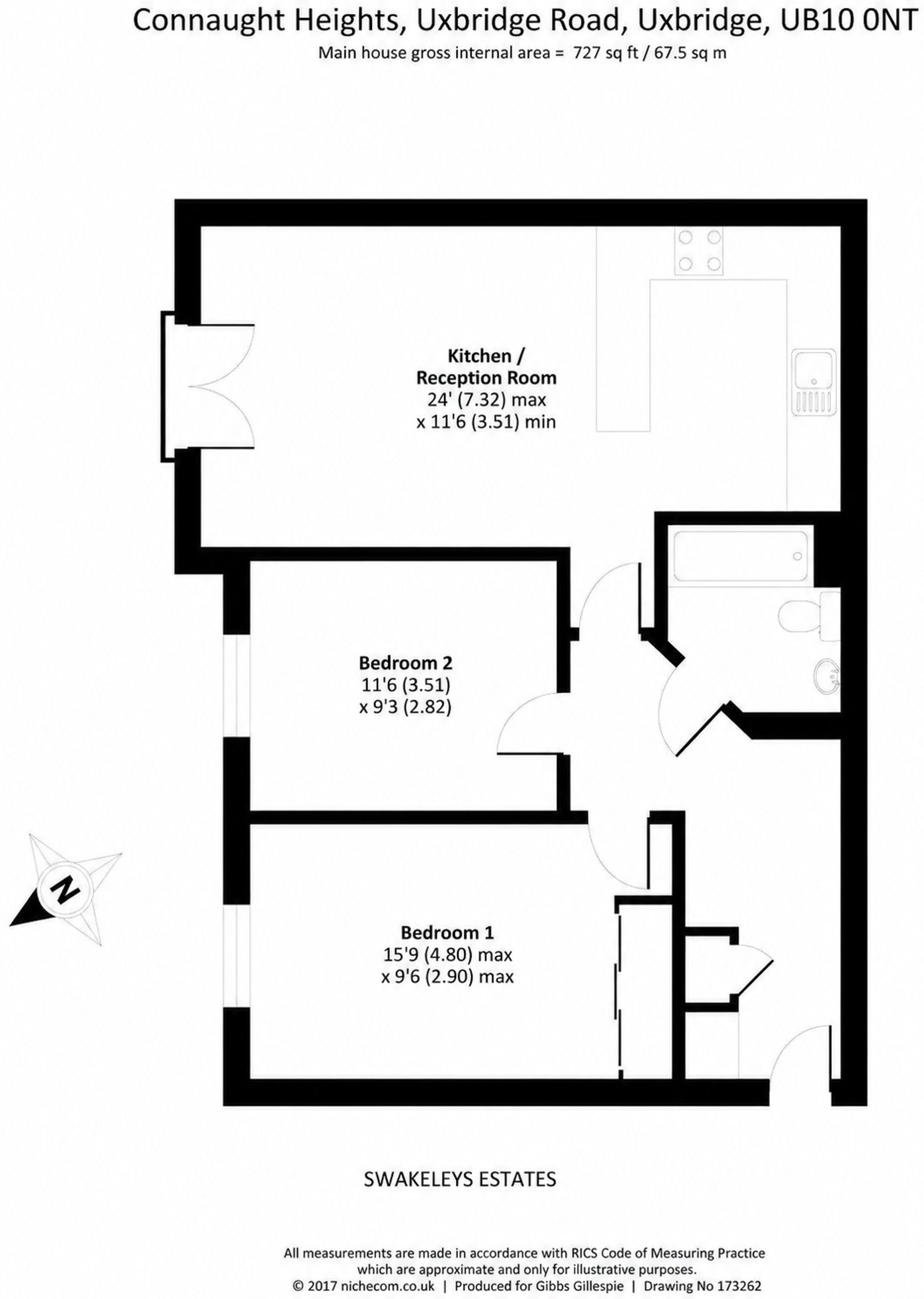 Floor plan for Uxbridge Road