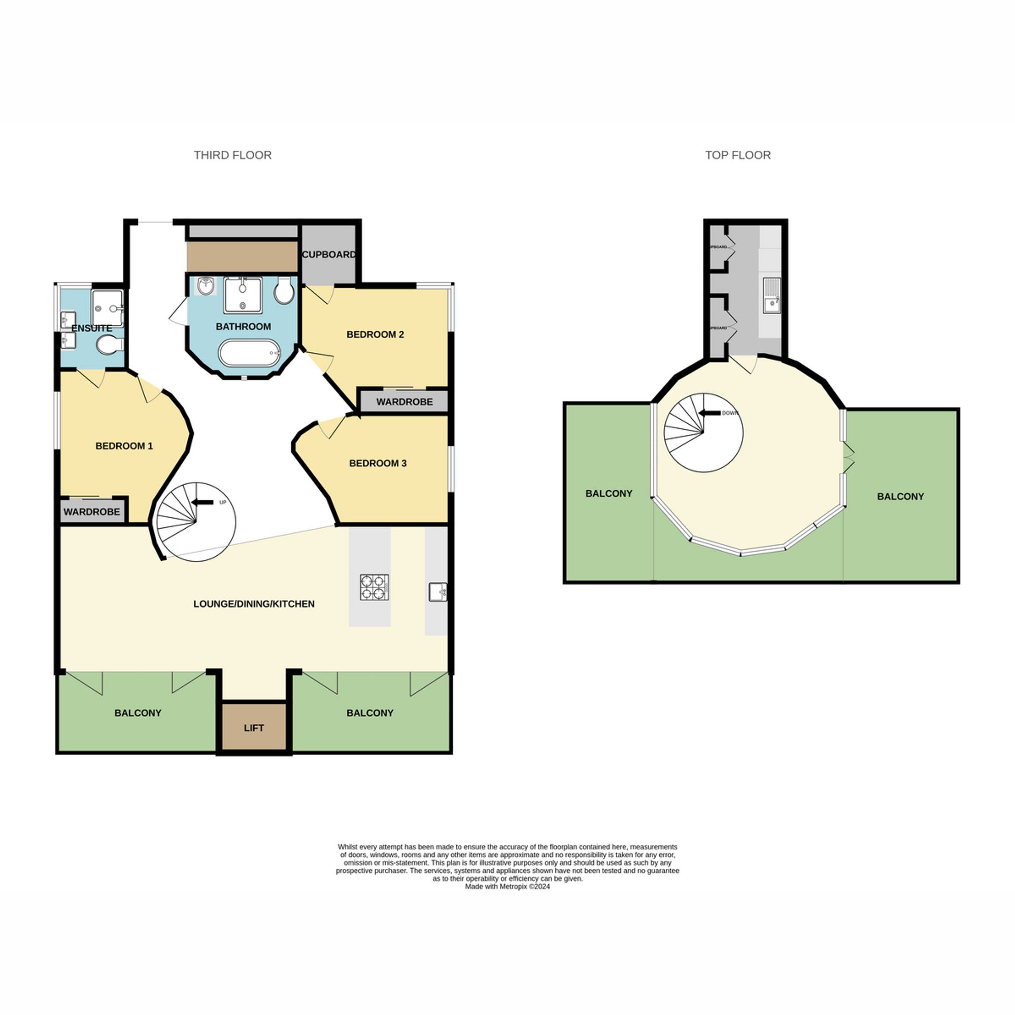 Penthouse, Ocean, 53 Boscombe Overcliff Drive, Bournemouth, BH5 2DW floorplan