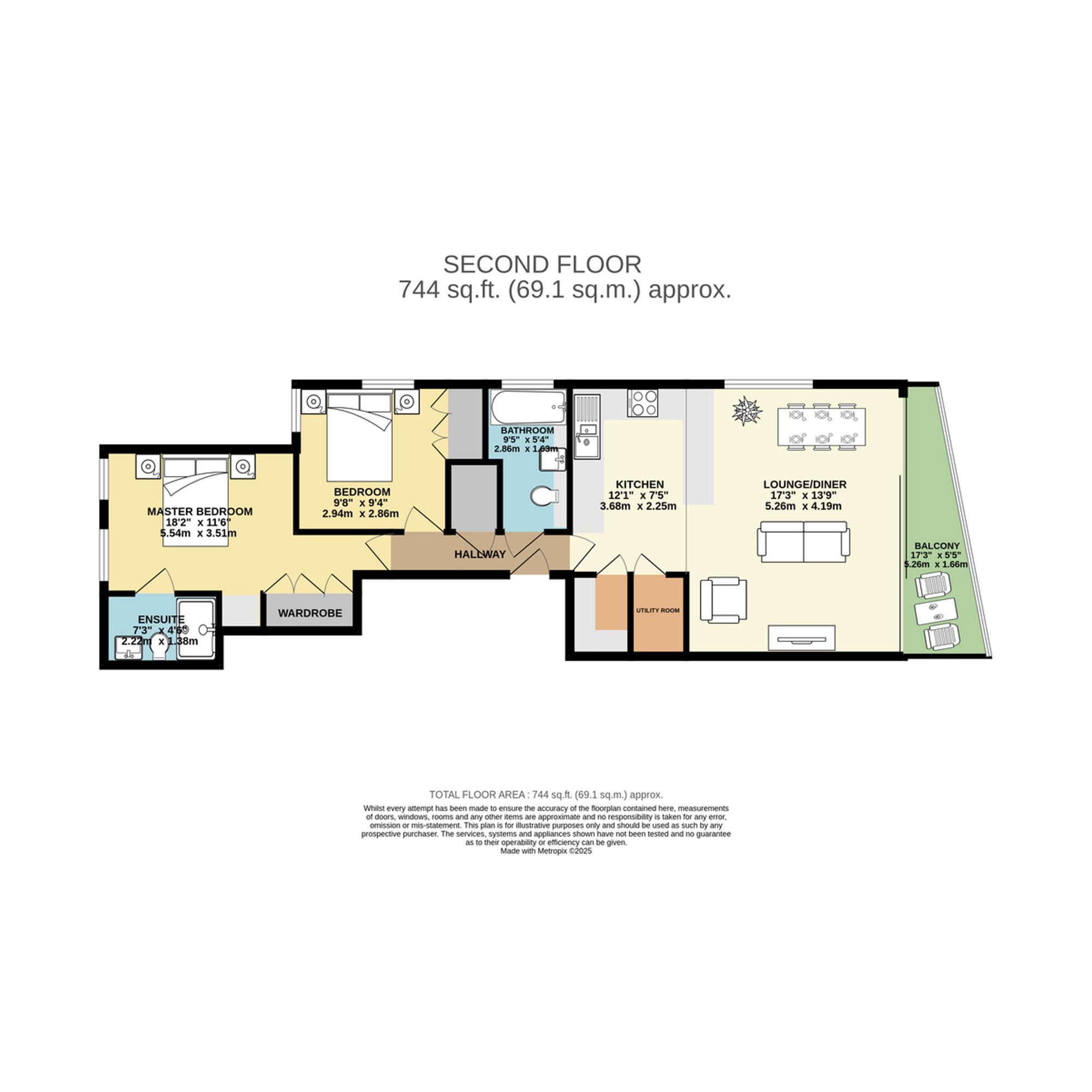 Aquarius, 63 Boscombe Overcliff Drive, Bournemouth, BH5 2EJ floorplan