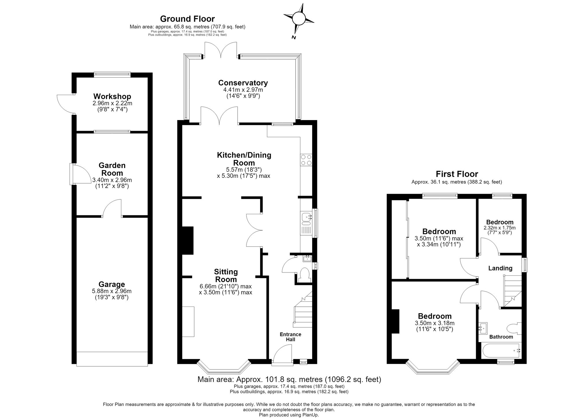 3 Bedroom House For Sale - Station Road, Lower Stondon, SG16 Floor Plan