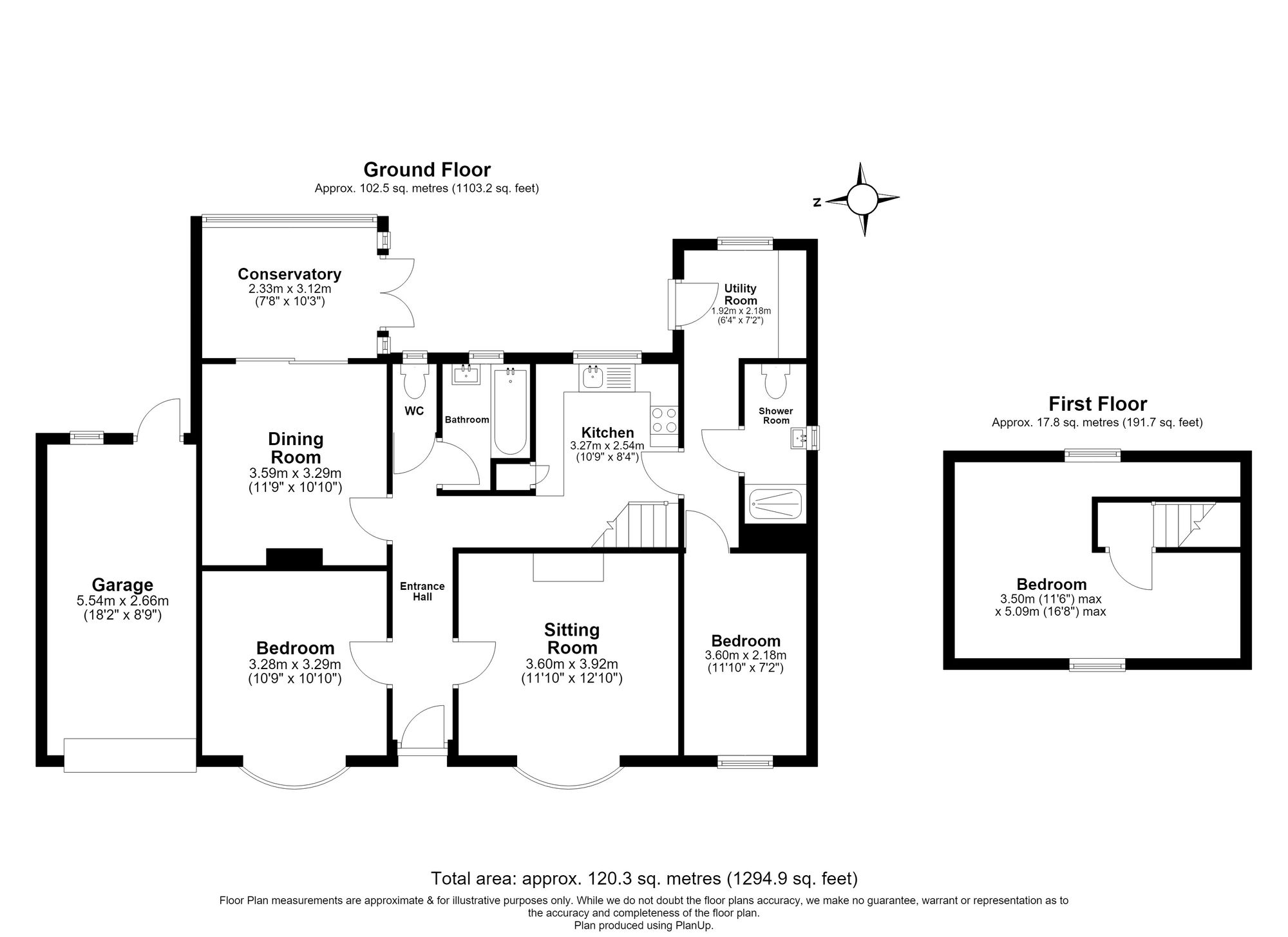 3 Bedroom House For Sale - Crow Furlong, Hitchin, SG5 Floor Plan