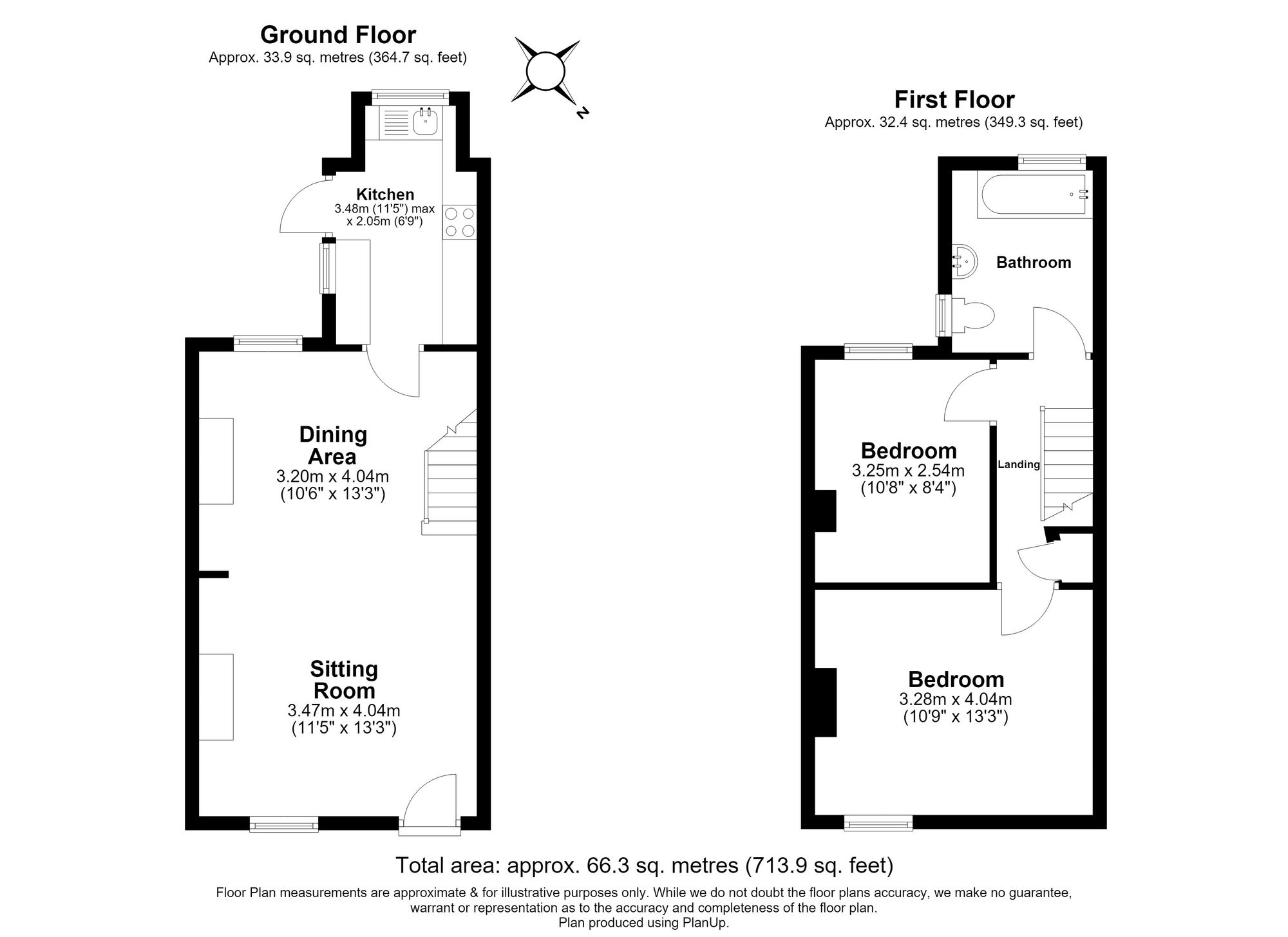 2 Bedroom House For Sale - Oughton Head Way, Hitchin, SG5 Floor Plan