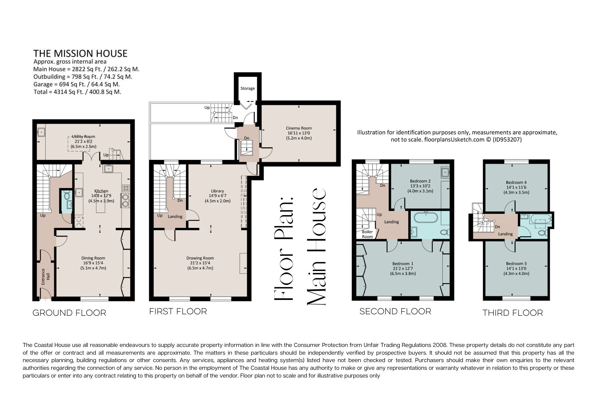 The Mission House, Dartmouth, Devon floorplan