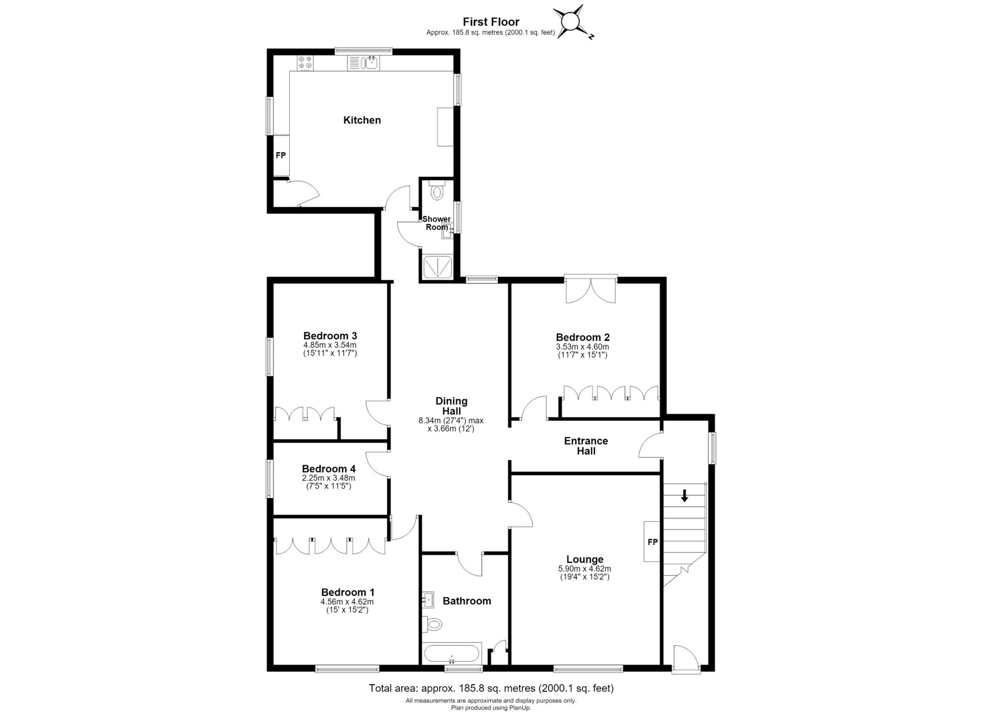 Floorplan for Leeds Road, Harrogate, HG2