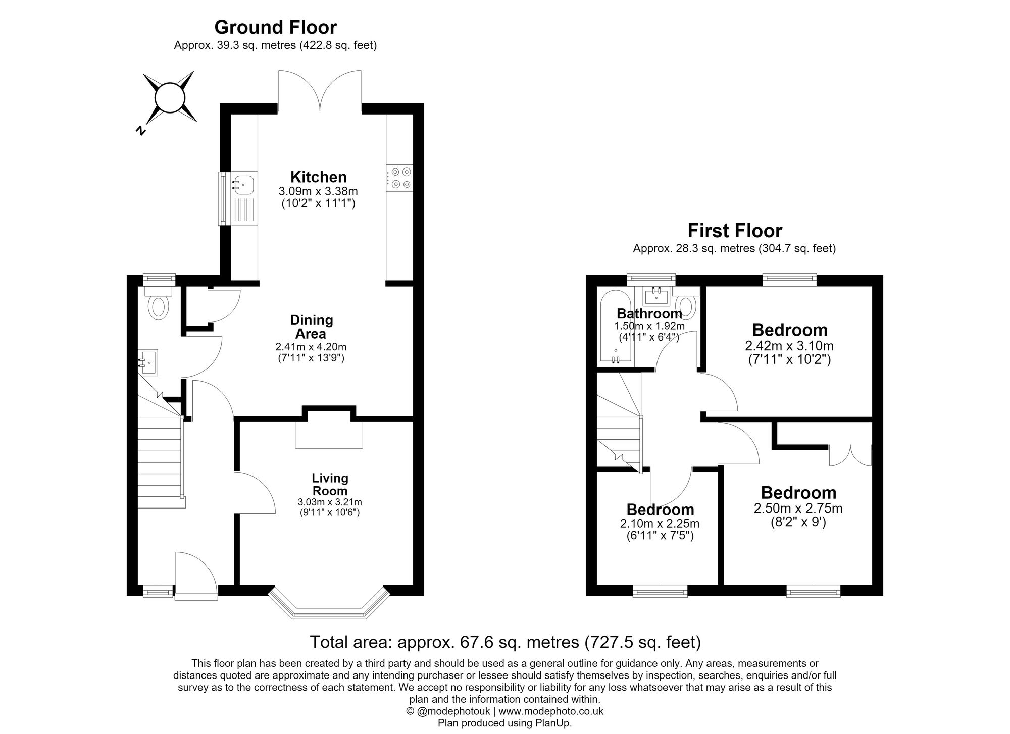 3 Bedroom House For Sale - Hampden Road, Hitchin, SG4 Floor Plan