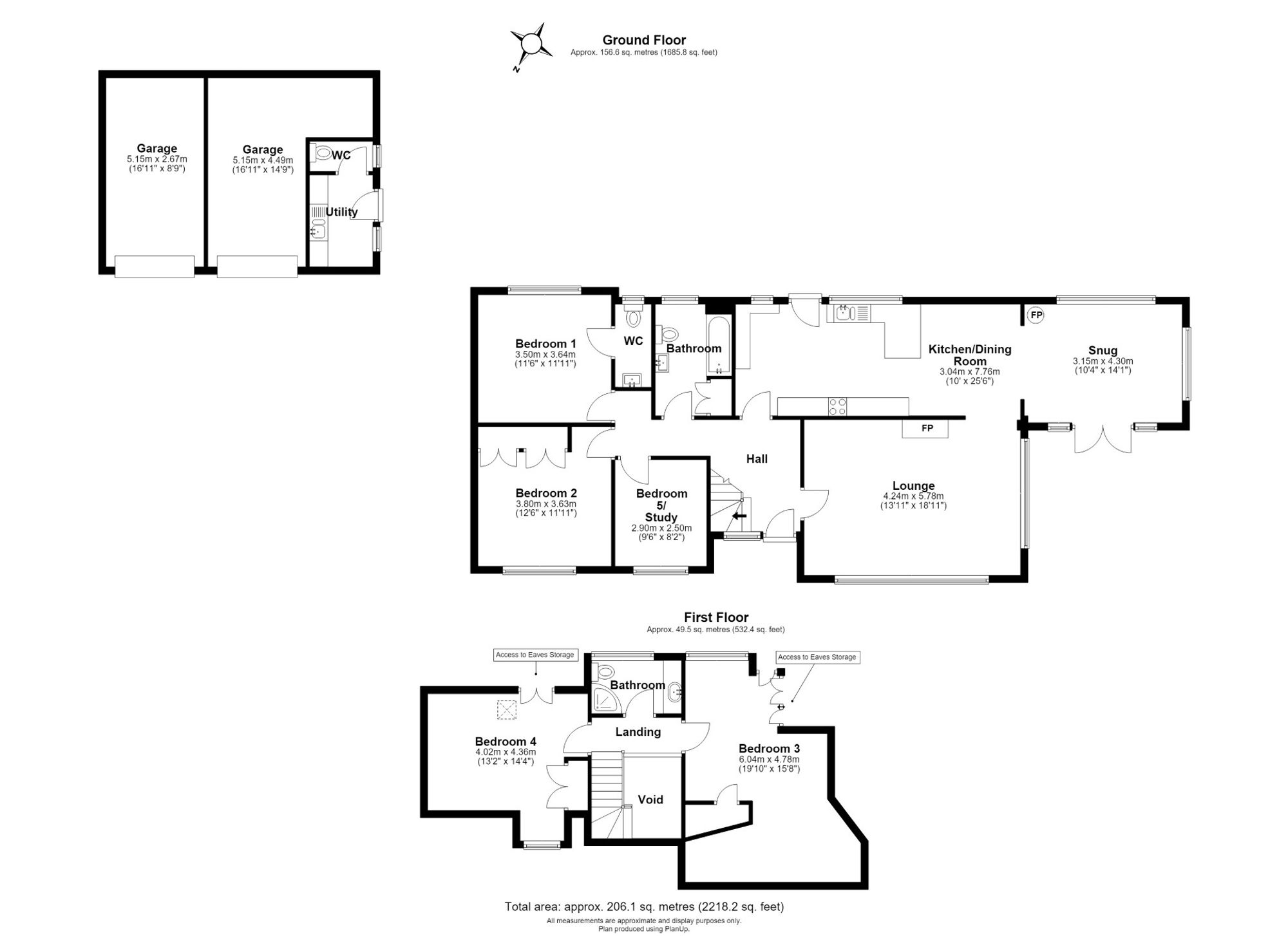 Floorplan for Rowden Lane, Hampsthwaite, HG3