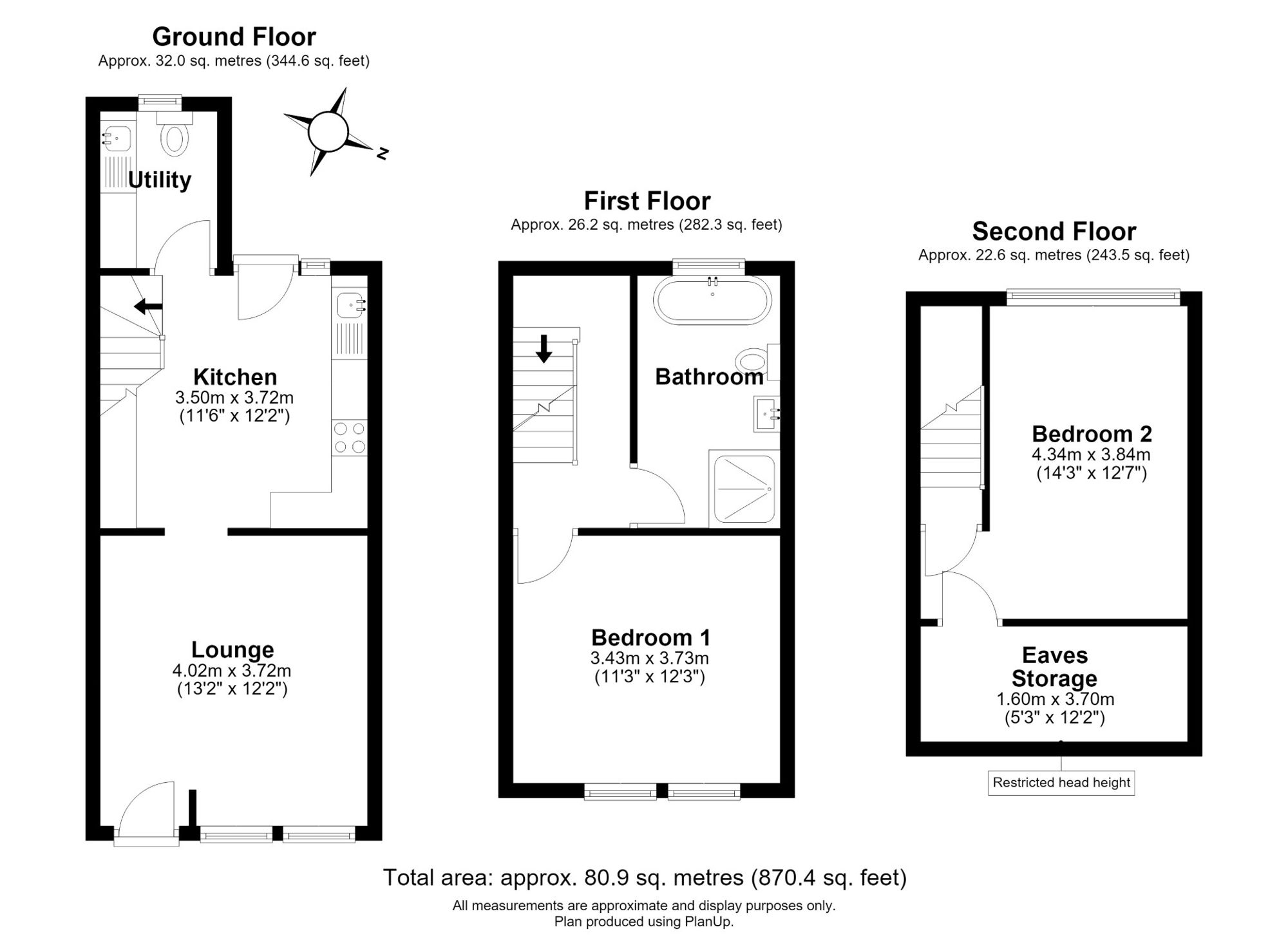 Floorplan for Hookstone Avenue, Harrogate, HG2