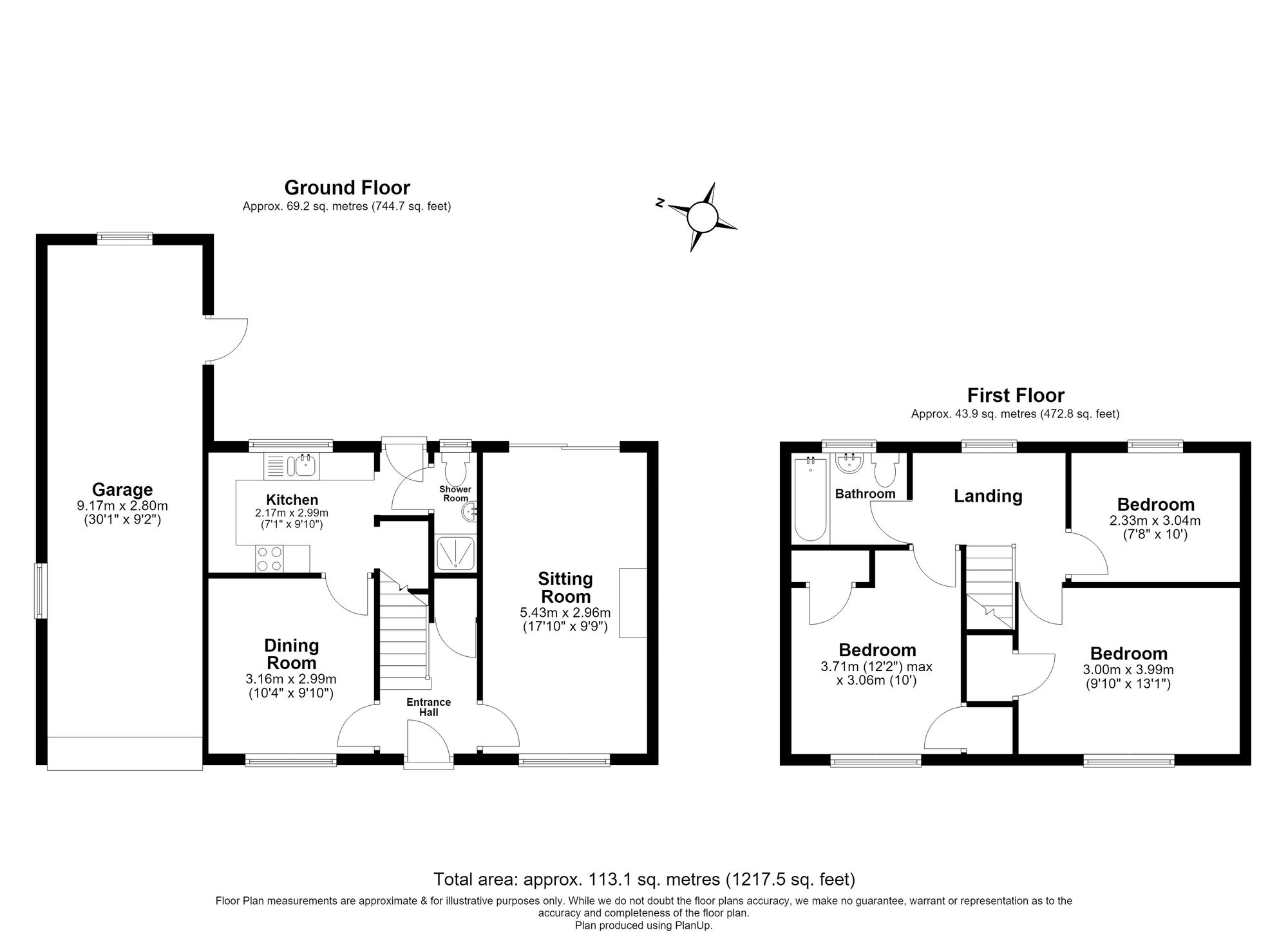 3 Bedroom House For Sale - Florence Street, Hitchin, SG5 Floor Plan