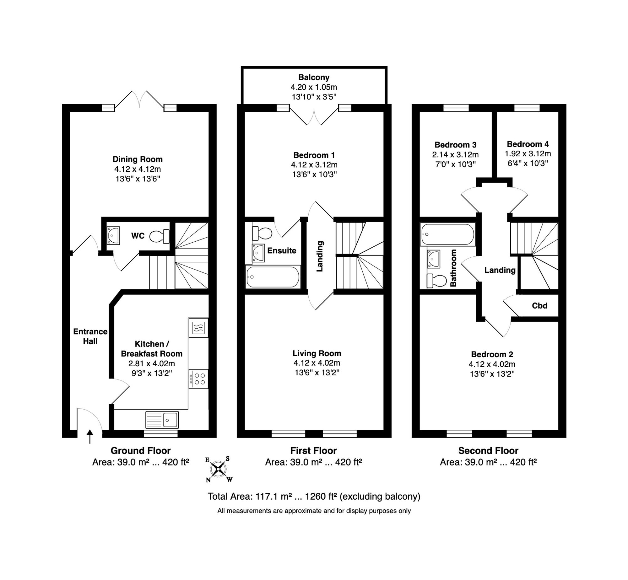Floorplan for Hutton Gate, Harrogate, HG2