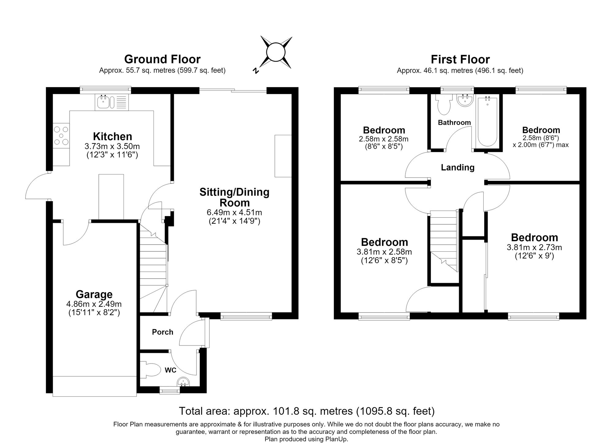 4 Bedroom House For Sale - Orchard Close, Meppershall, SG17 Floor Plan