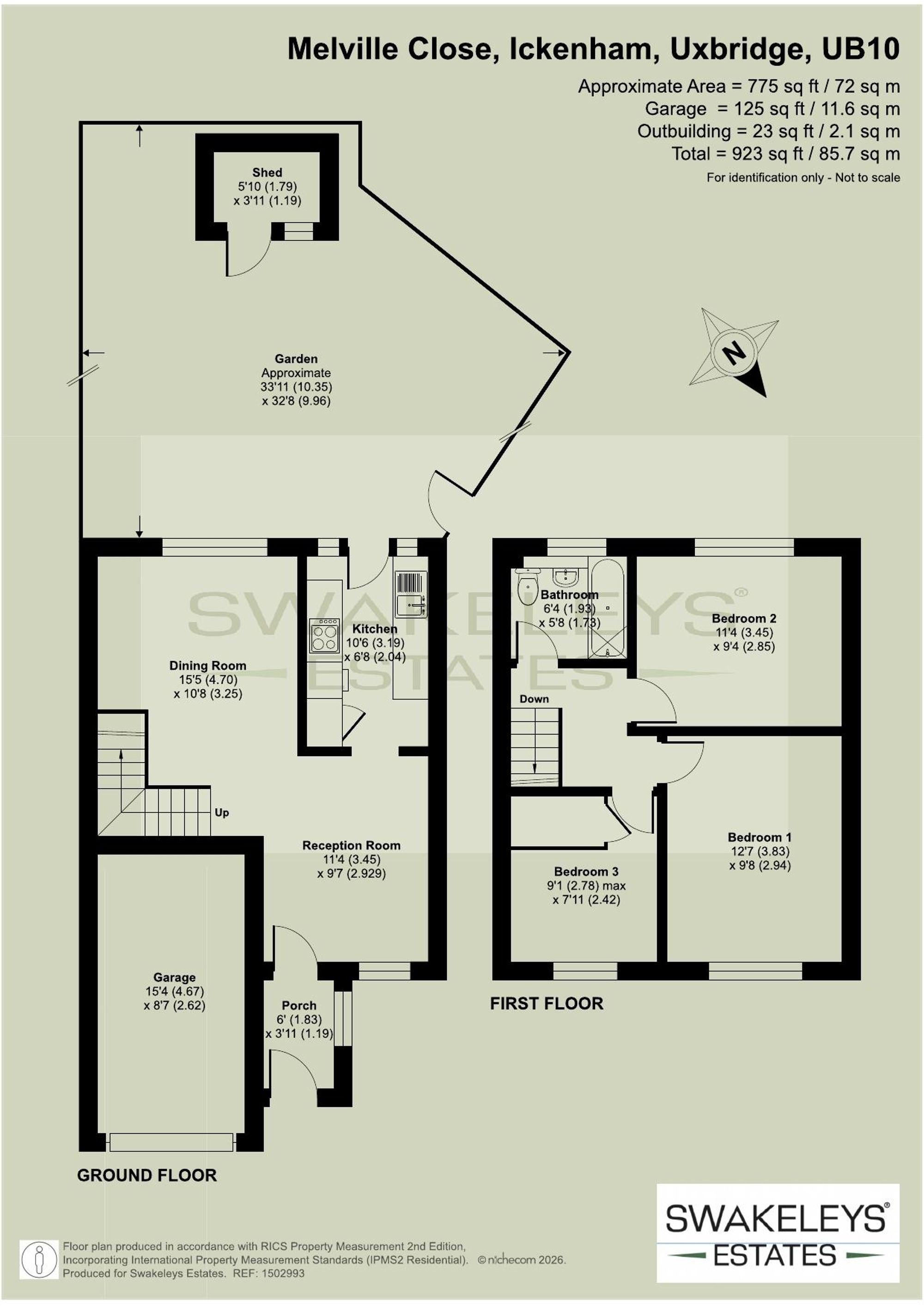 Floor plan for Melville Close