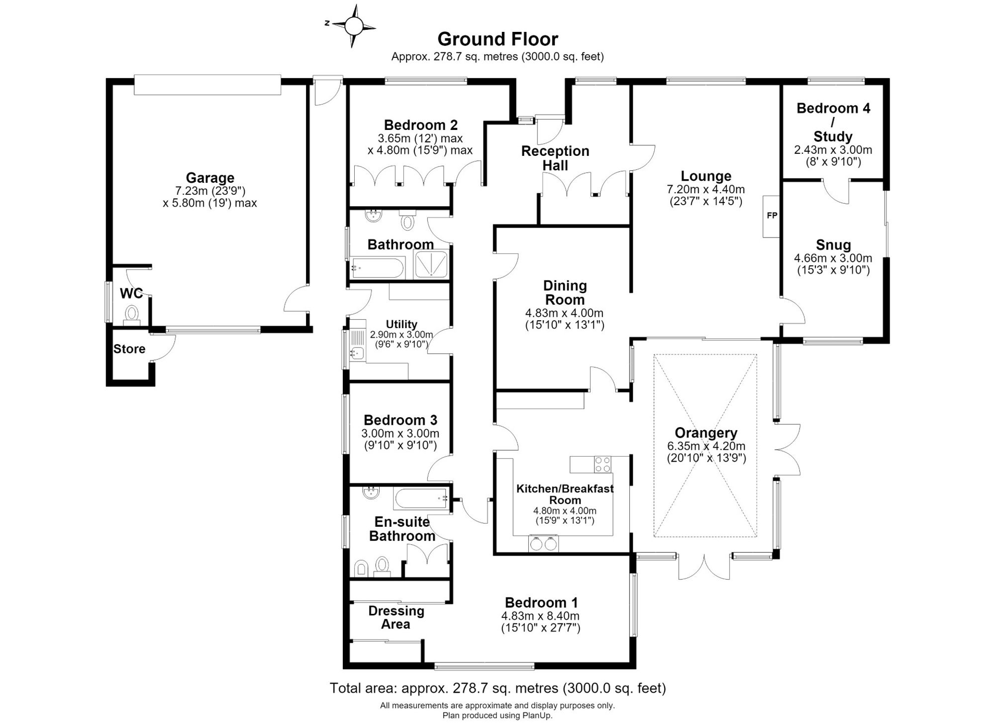 Floorplan for Drury Close, Pannal, HG3
