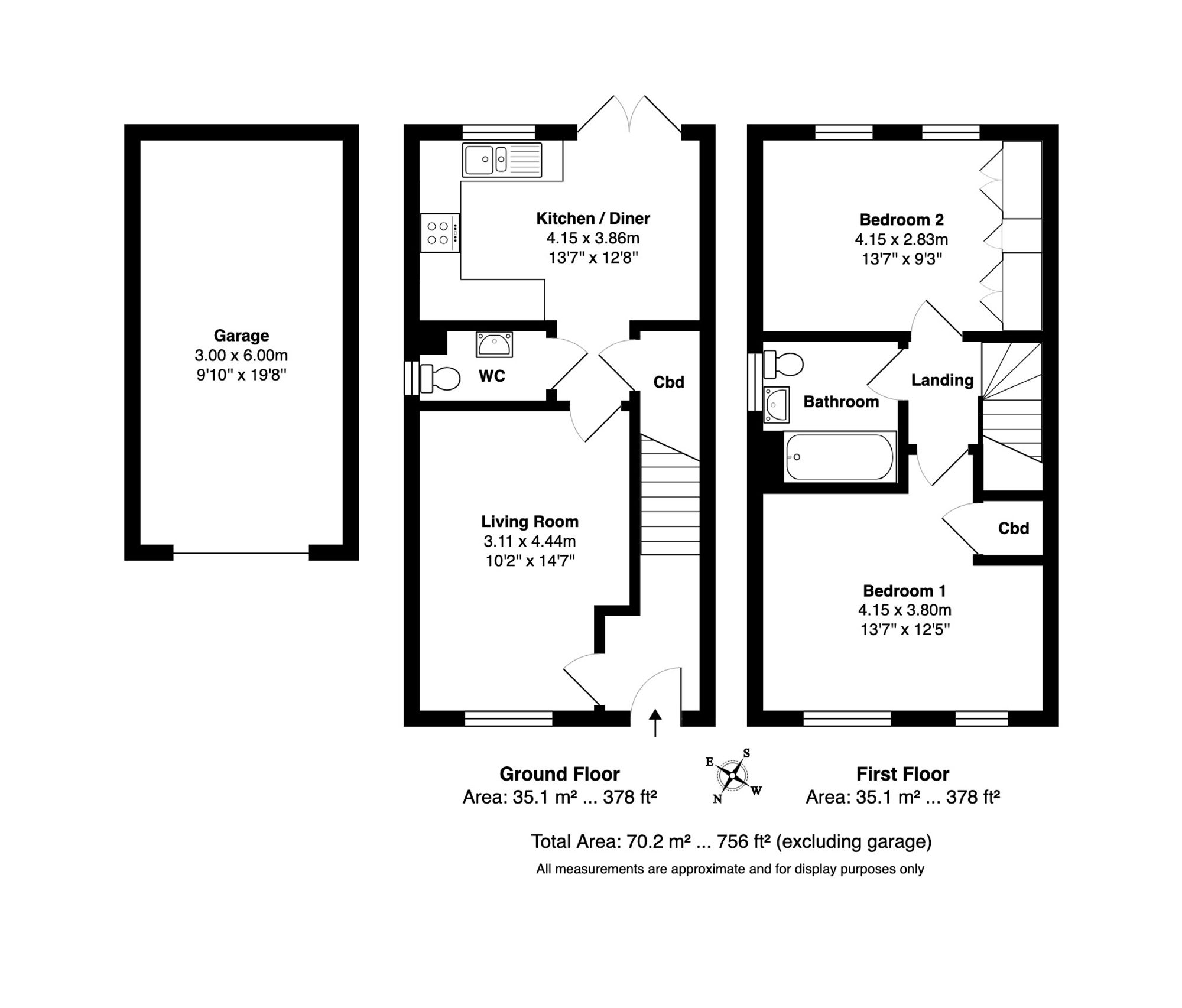 Floorplan for Bramble Drive, Harrogate, HG1