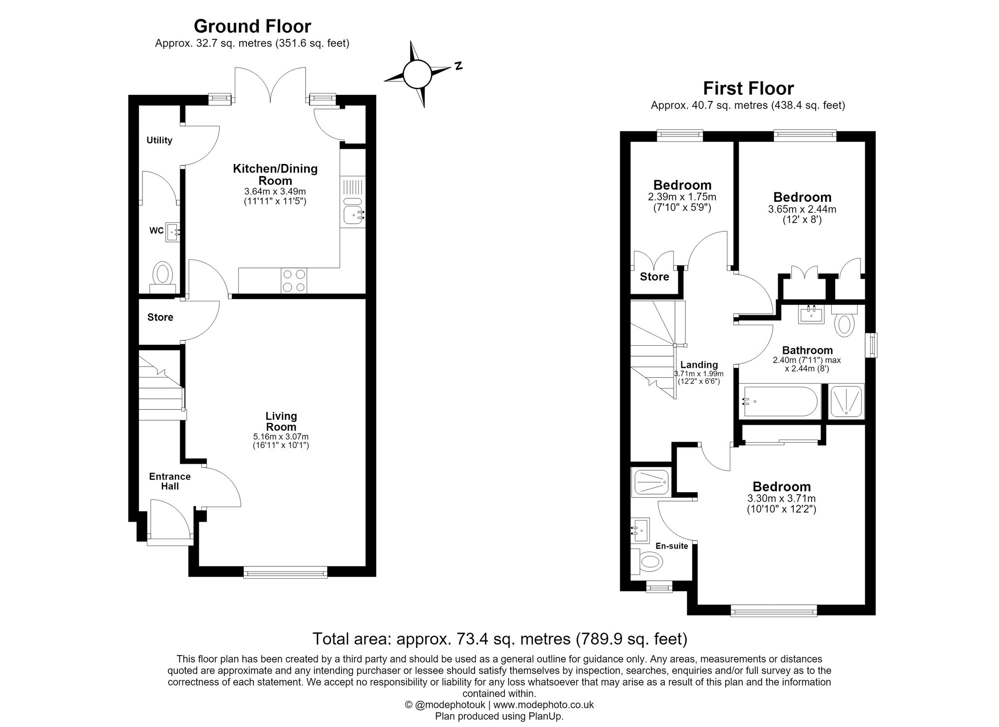 3 Bedroom House For Sale - Tiger Moth Way, Lower Stondon, SG16 Floor Plan