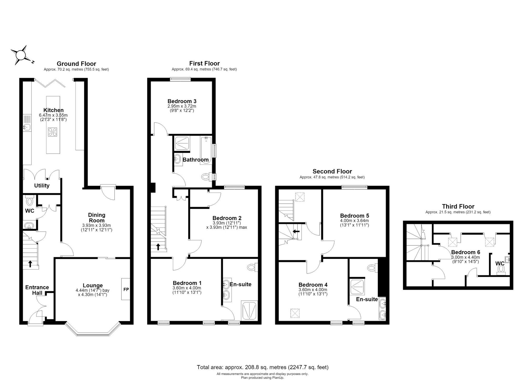 Floorplan for Spring Mount, Harrogate, HG1