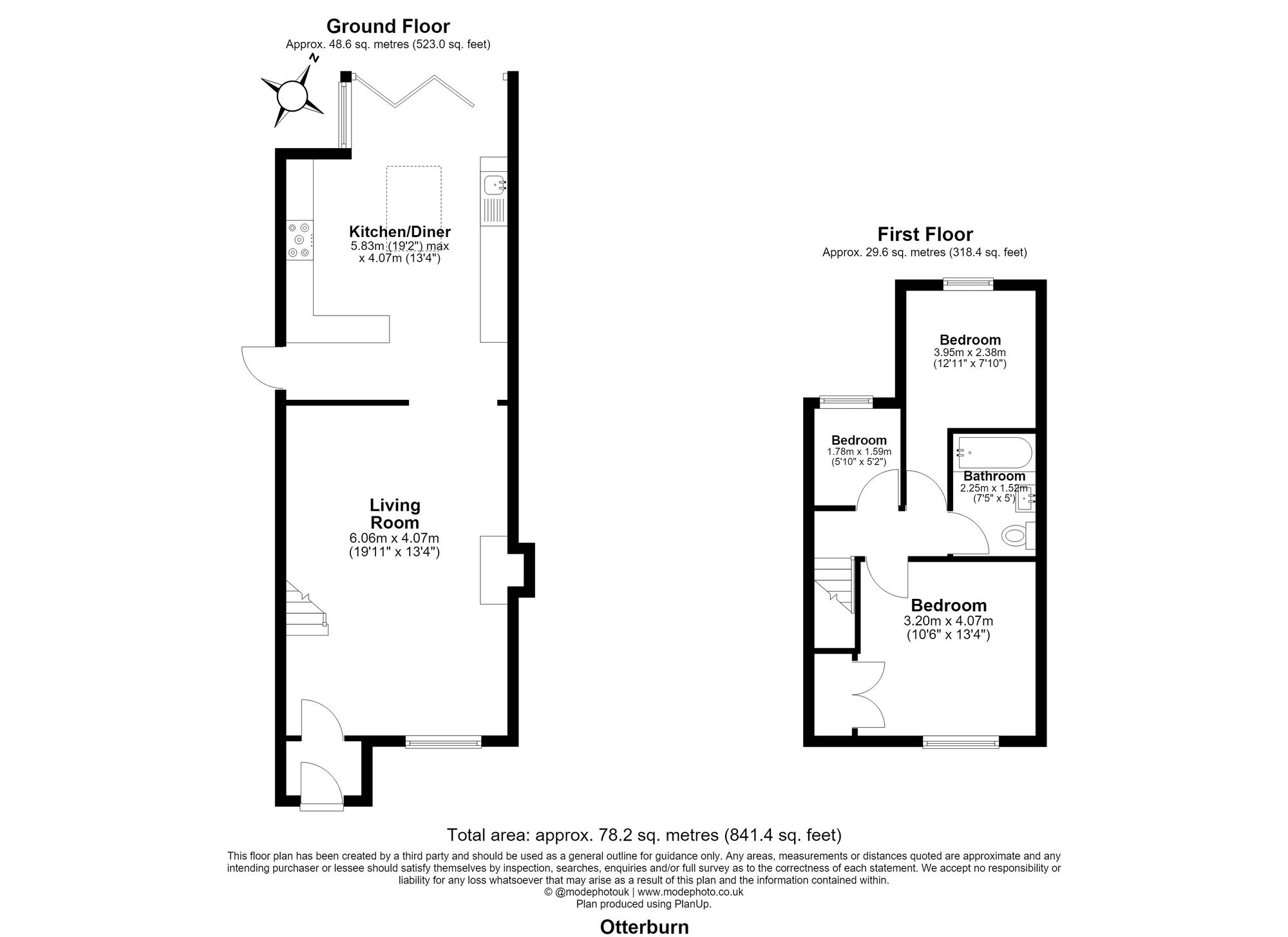 3 Bedroom House For Sale - Green Lane, Hitchin, SG4 Floor Plan