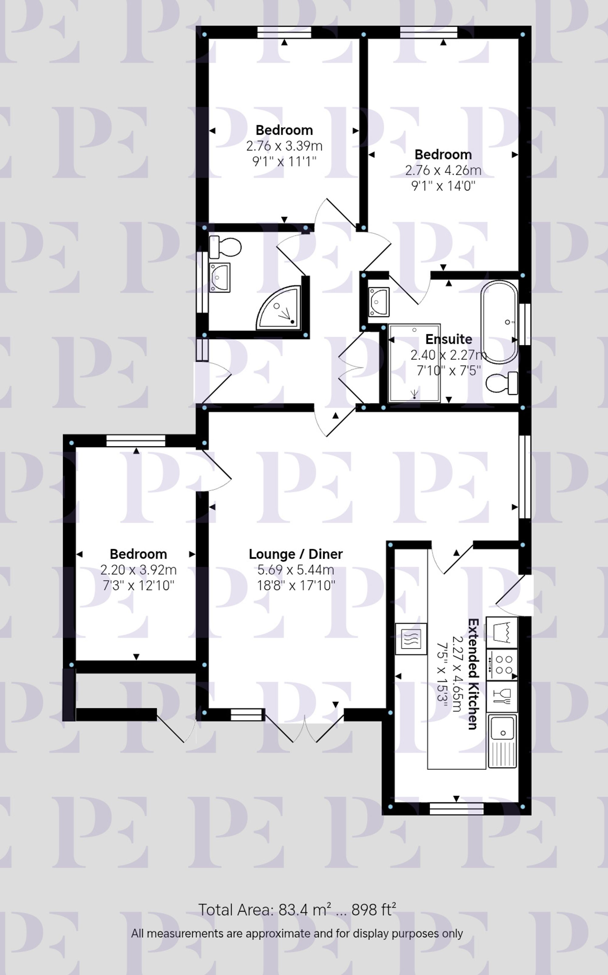 Ribblesdale Avenue, Hinckley, LE10 Floorplan
