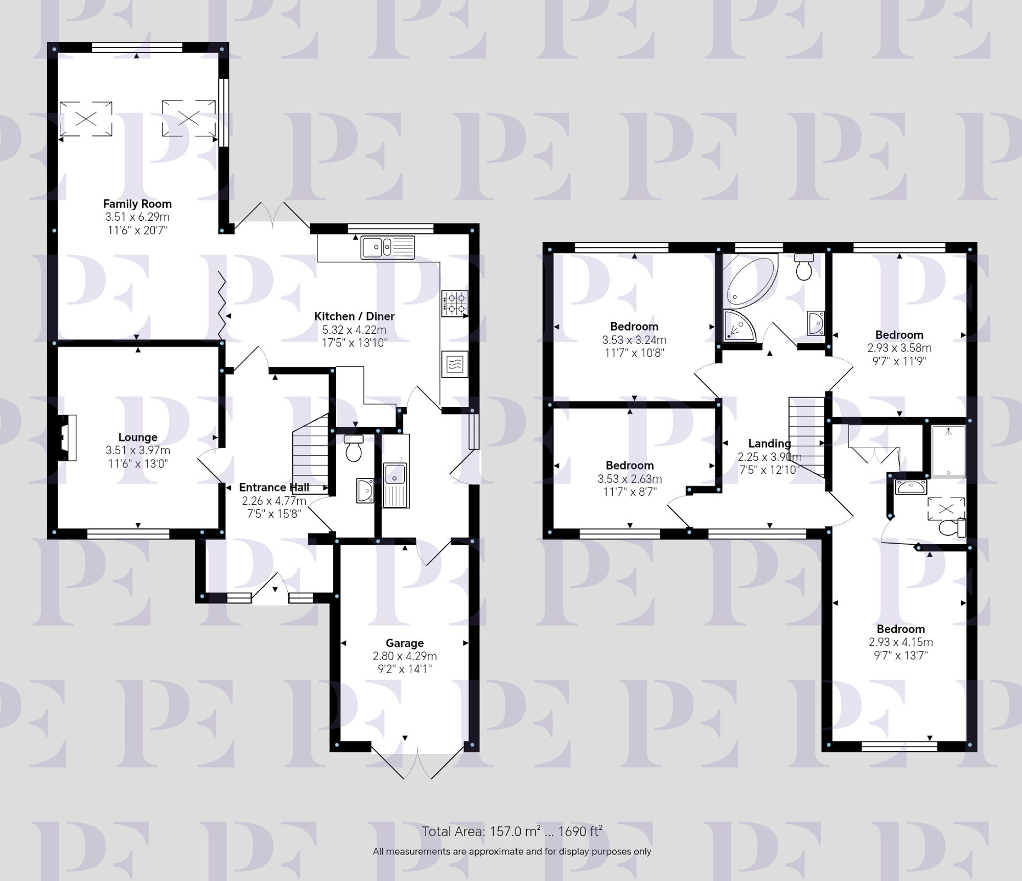 Marlborough Close, Burbage, LE10 Floorplan
