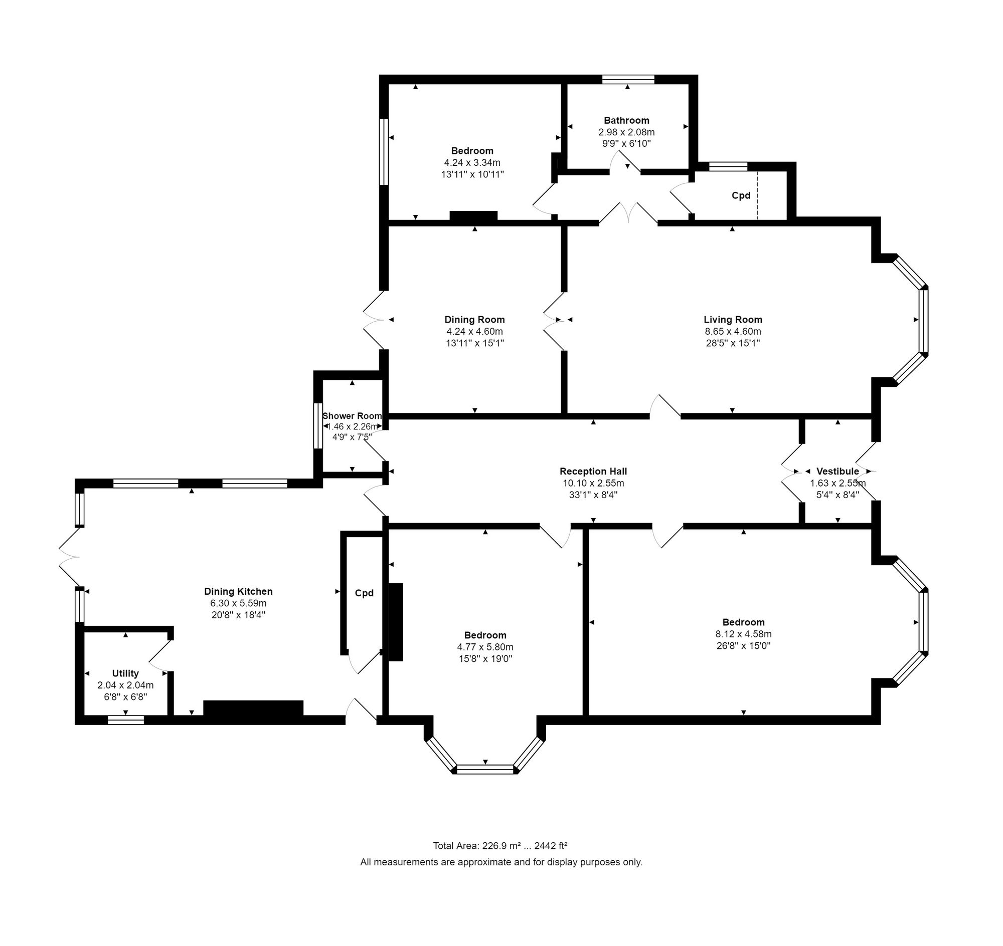 Floorplan for Leeds Road, Harrogate, HG2