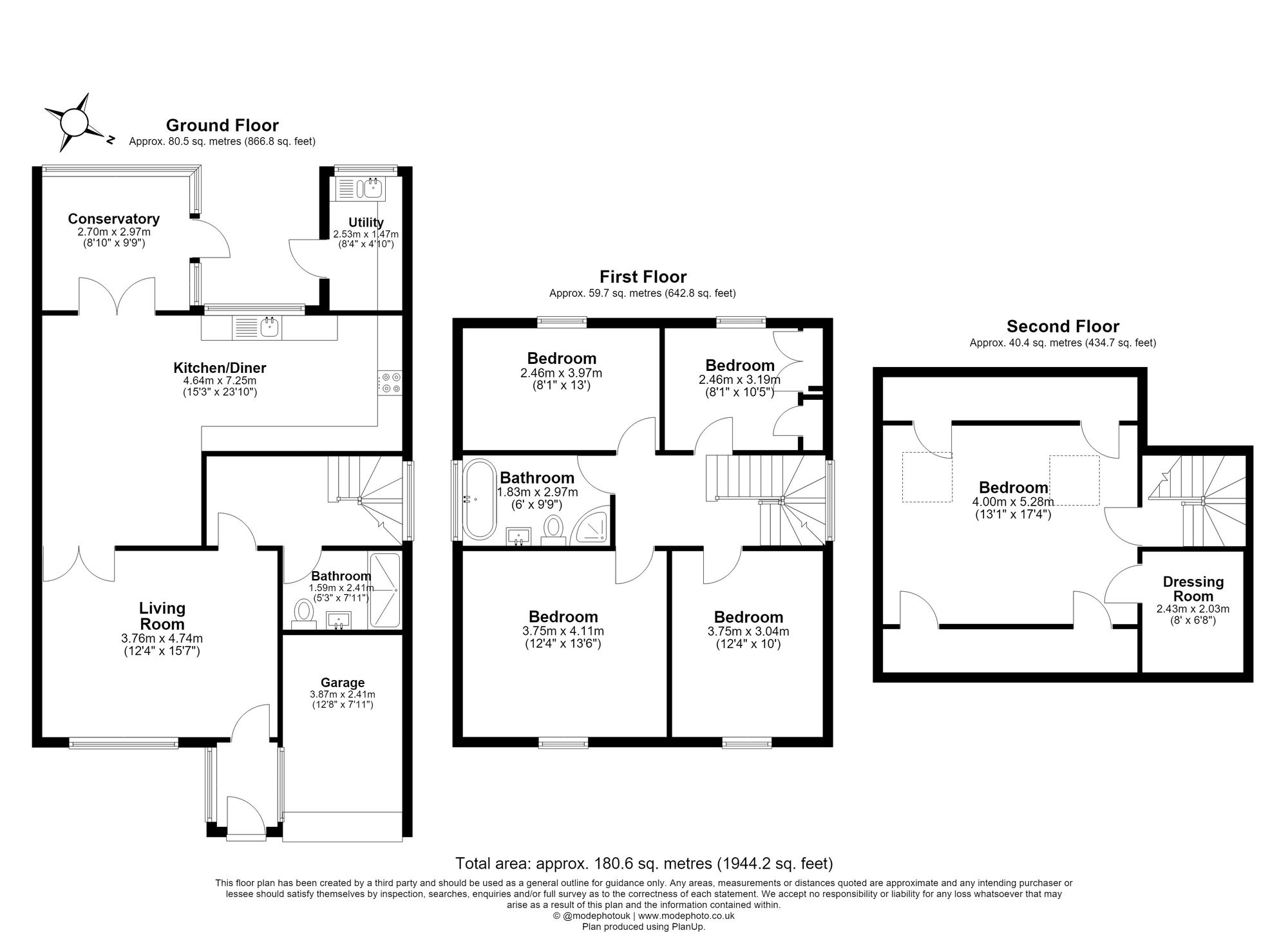 5 Bedroom House For Sale - Station Road, Langford, SG18 Floor Plan