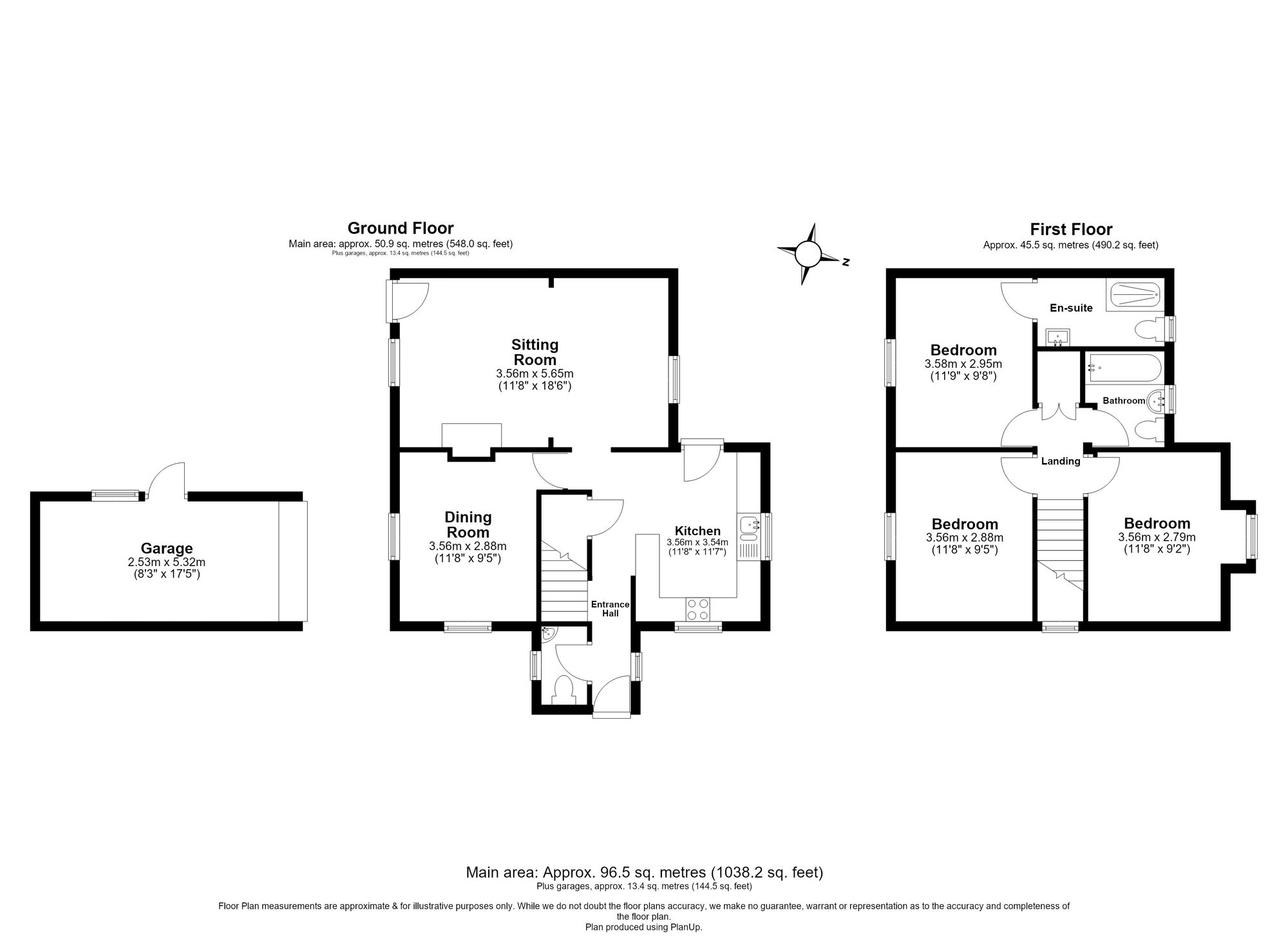 3 Bedroom House For Sale - Bury Road, Shillington, SG5 Floor Plan