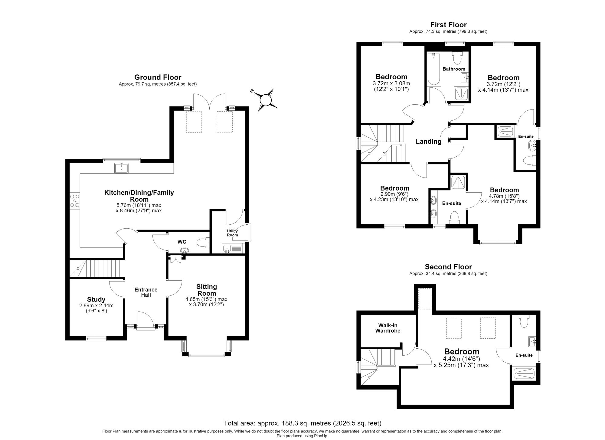 5 Bedroom House For Sale - High Street, Codicote, SG4 Floor Plan