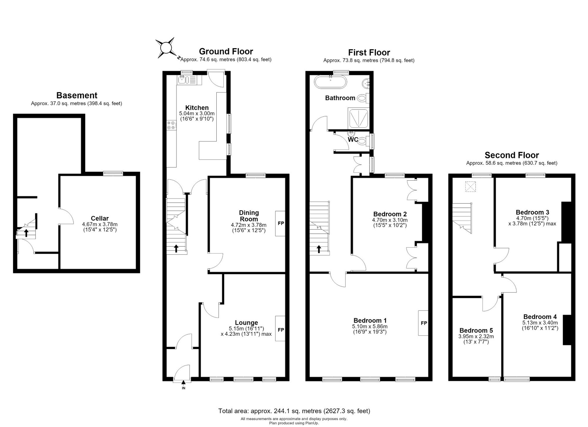 Floorplan for Queens Road, Harrogate, HG2