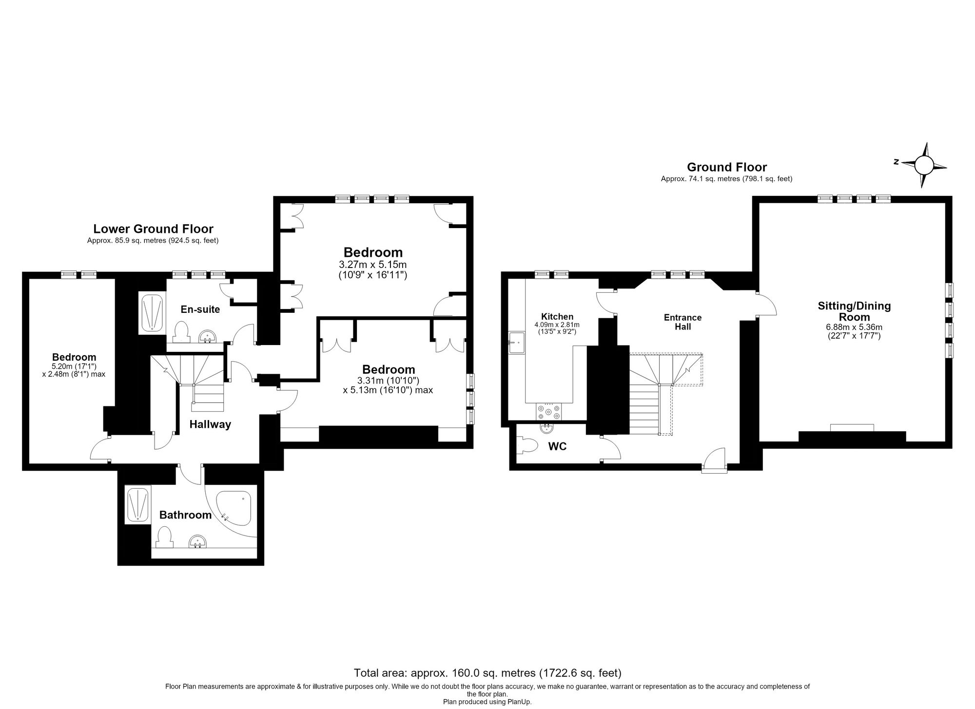 3 Bedroom Apartment For Sale - Kingsley Avenue, Fairfield, SG5 Floor Plan