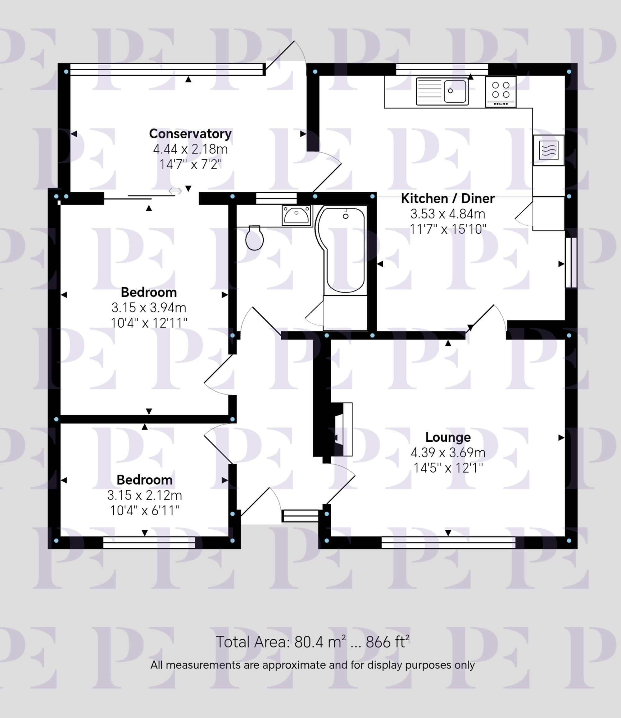 Beales Close, Stapleton, LE9 Floorplan
