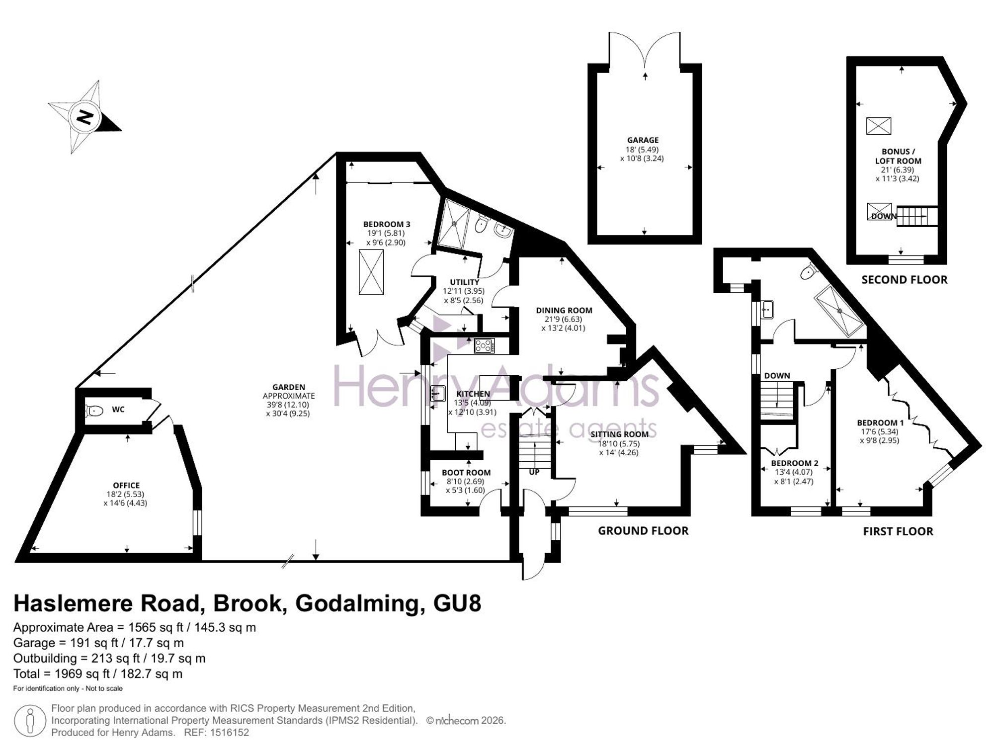 Haslemere Road, Brook, GU8 floorplans